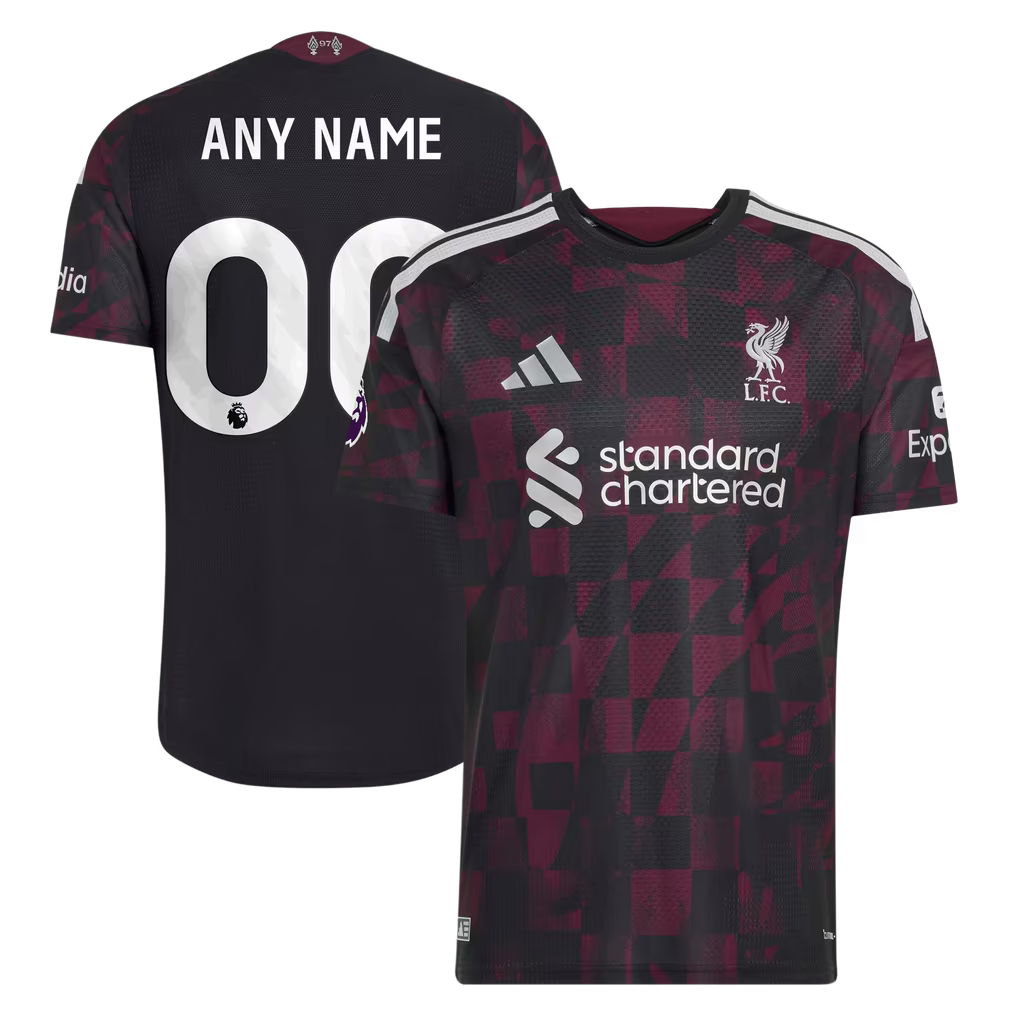 Liverpool adidas 2026/27 Third On-Field Authentic Custom Jersey - Black