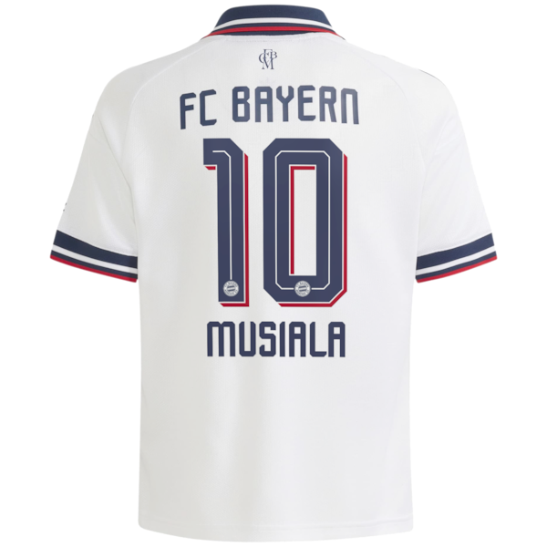 Jamal Musiala Bayern Munich adidas Youth 2026/27 Away Replica Jersey - White