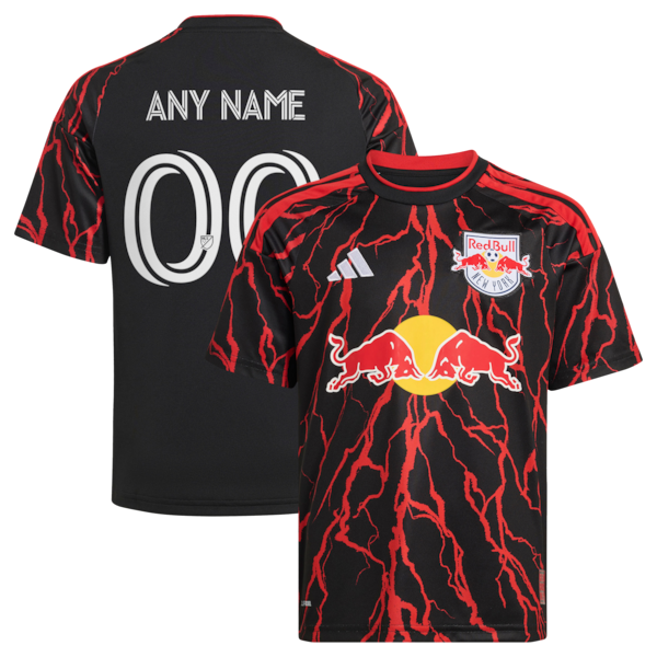 Adidas New York Red Bulls 2026 The Rooted Kit Replica Custom Jersey Black
