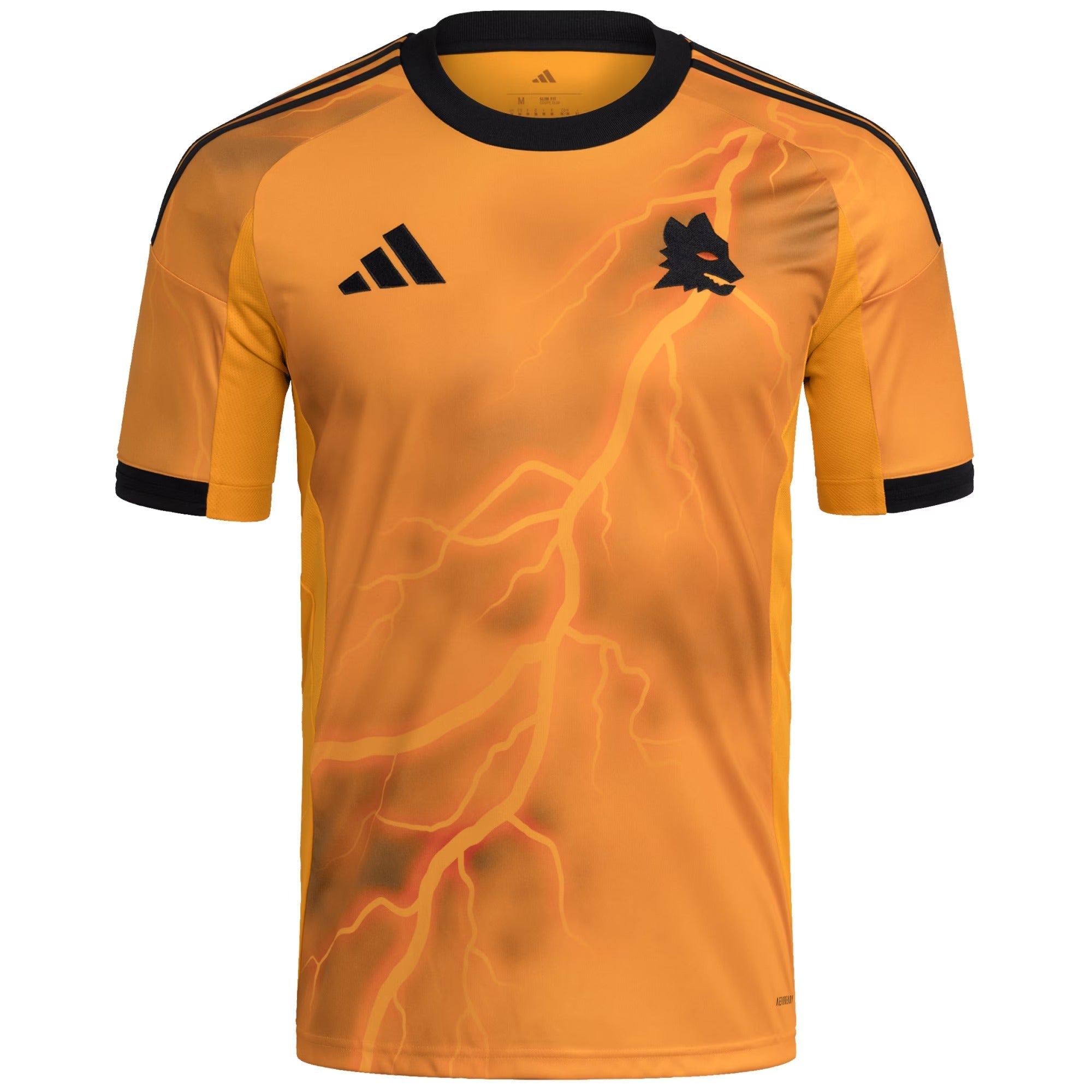 AS Roma Selfika 2025/26 Away Custom Jersey – Authentic Short Sleeve - Orange