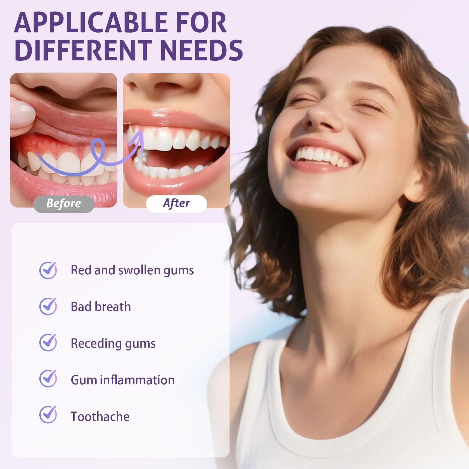 Selfika™ Red Light Therapy Oral Care LED Mouthpiece with Smart Controller