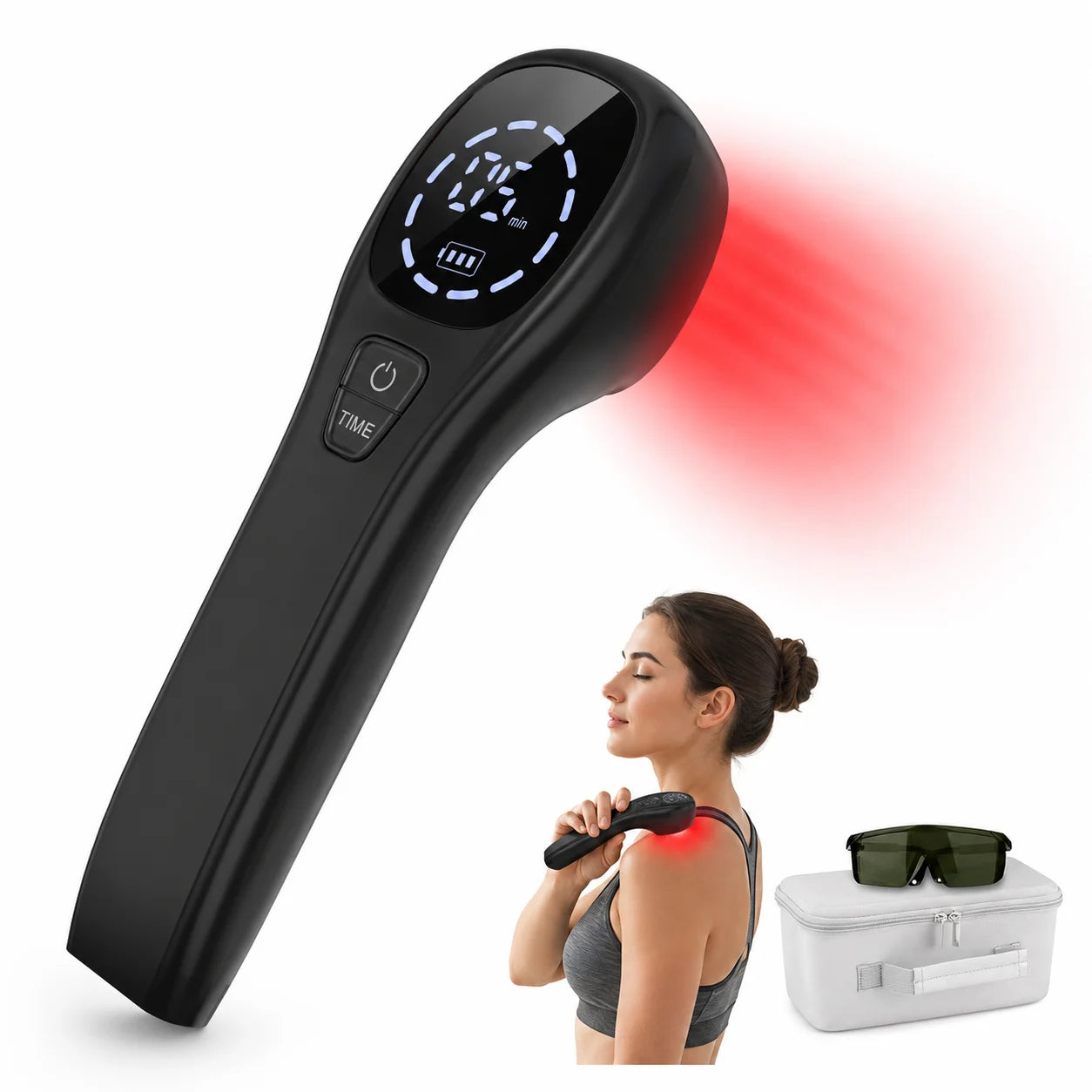 Selfika™ Red Light Therapy Device Handheld Near Infrared Phototherapy Lamp