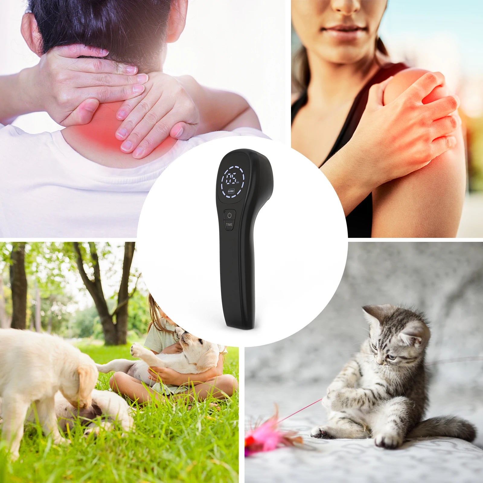 Selfika™ Red Light Therapy Device Handheld Near Infrared Phototherapy Lamp