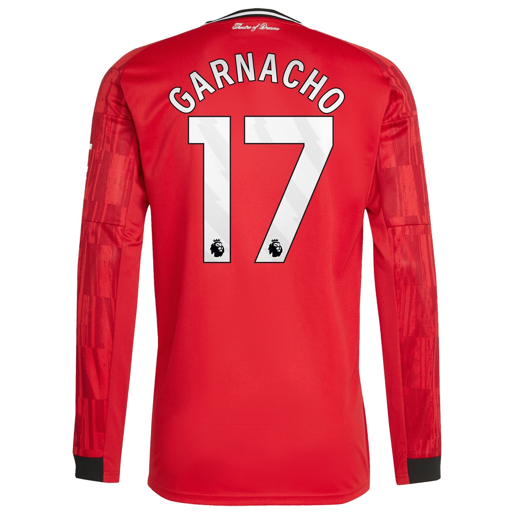 Alejandro Garnacho Manchester United Selfika Home 2025/26 Player Long Sleeve Jersey - Red