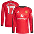 Alejandro Garnacho Manchester United Selfika Home 2025/26 Player Long Sleeve Jersey - Red