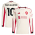 Alexis Mac Allister Liverpool Selfika 2025/26 Away Long Sleeve Player Jersey - White