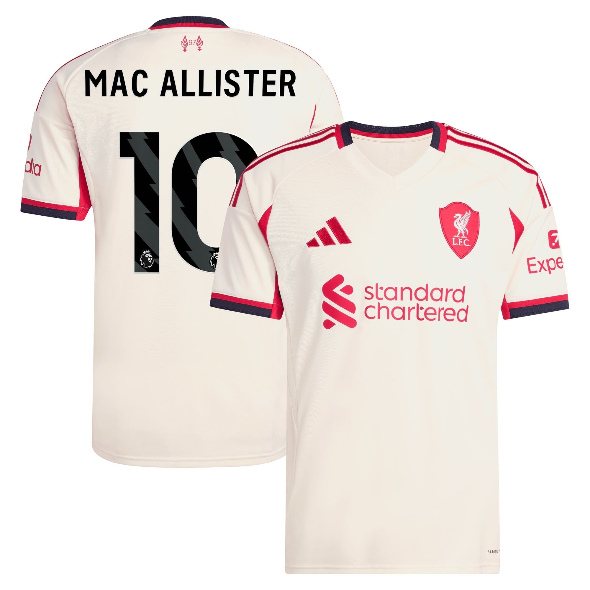 Alexis Mac Allister Liverpool Selfika 2025/26 Away Player Jersey - White