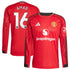 Amad Diallo Manchester United adidas Home 2025/26 Player Long Sleeve Jersey - Red - Jersey Teams World