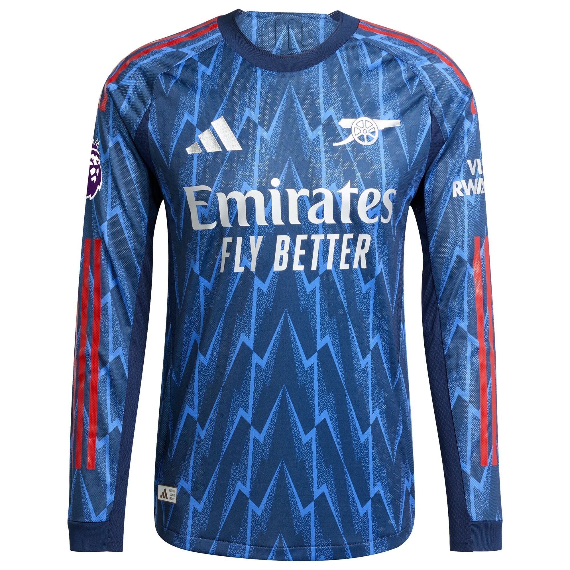 Arsenal Selfika 2025/26 Away Long Sleeve Jersey with Patch - Blue