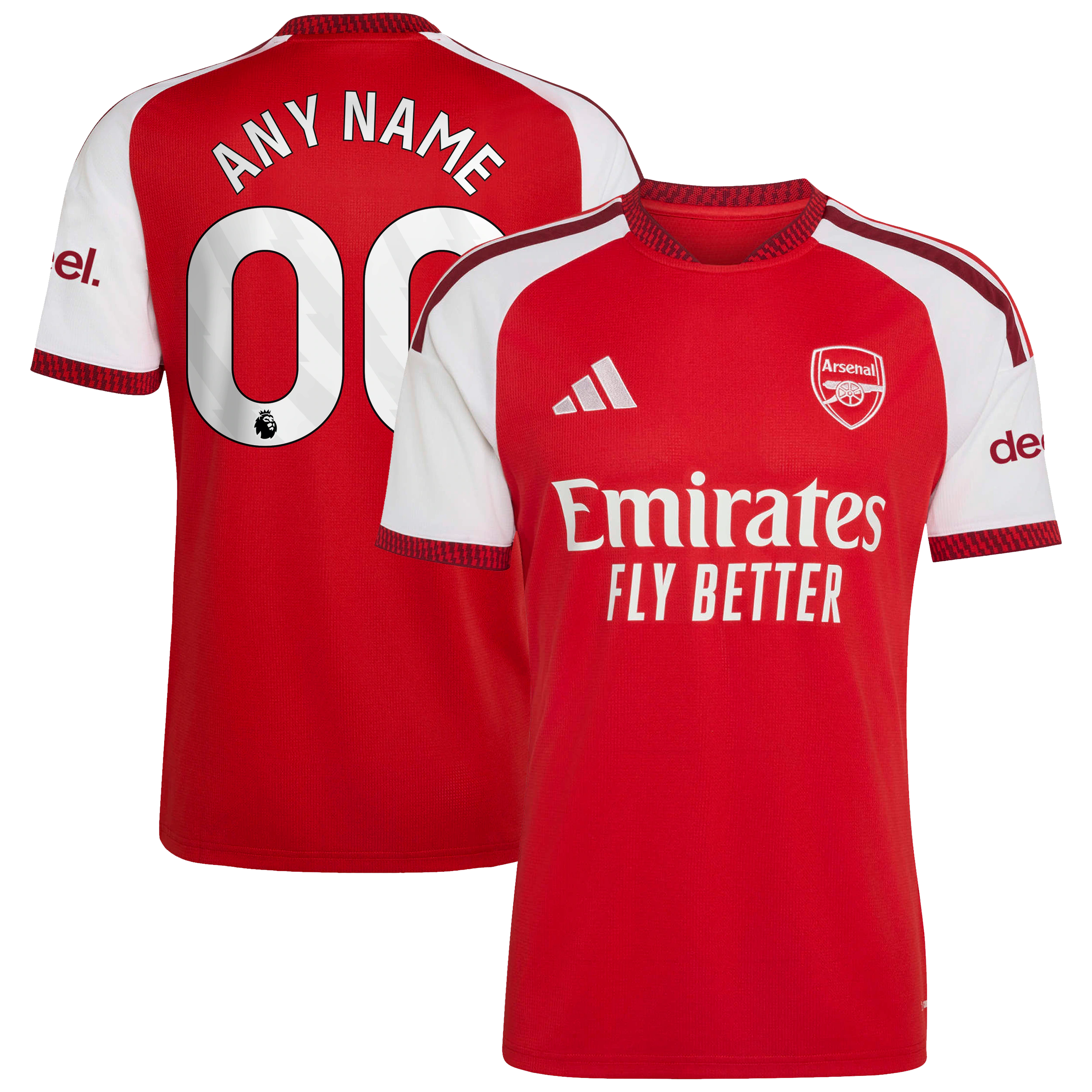 Arsenal adidas 2026/27 Home Replica Custom Jersey – Red - Jersey Teams World
