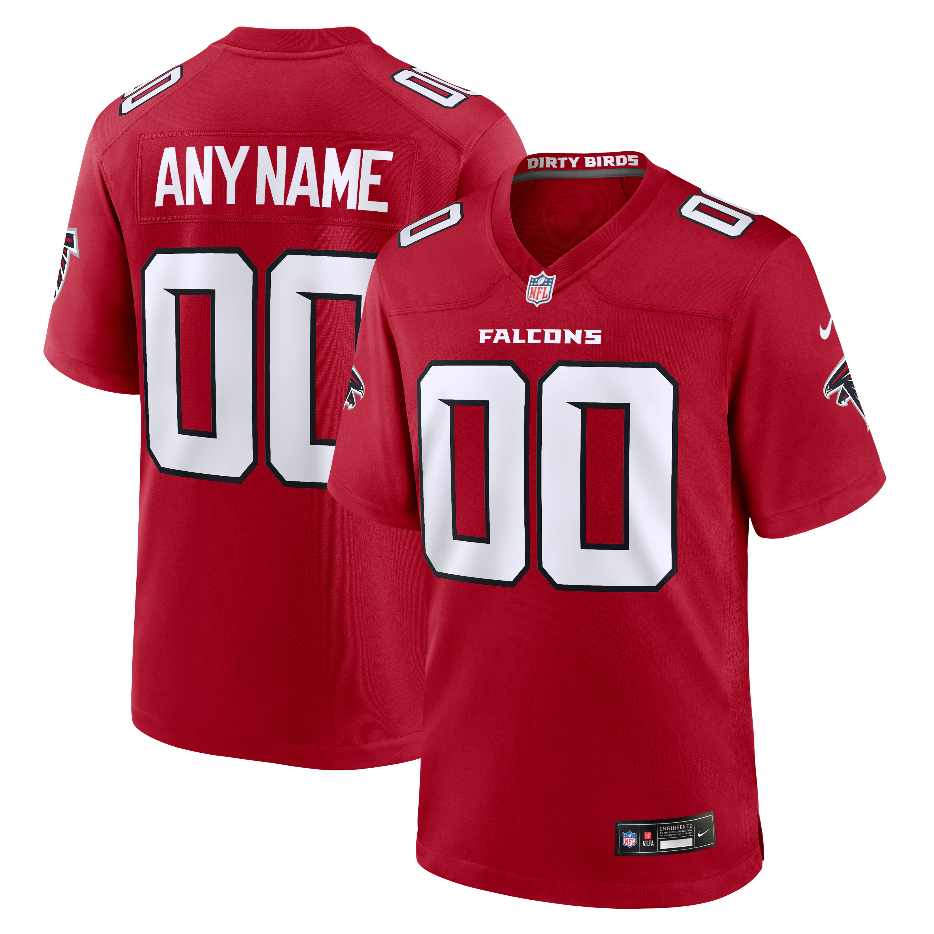Atlanta Falcons Nike Custom Game Jersey - Red