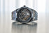 Selfika™ Men's Skeleton Automatic 1.7 in Watch Black