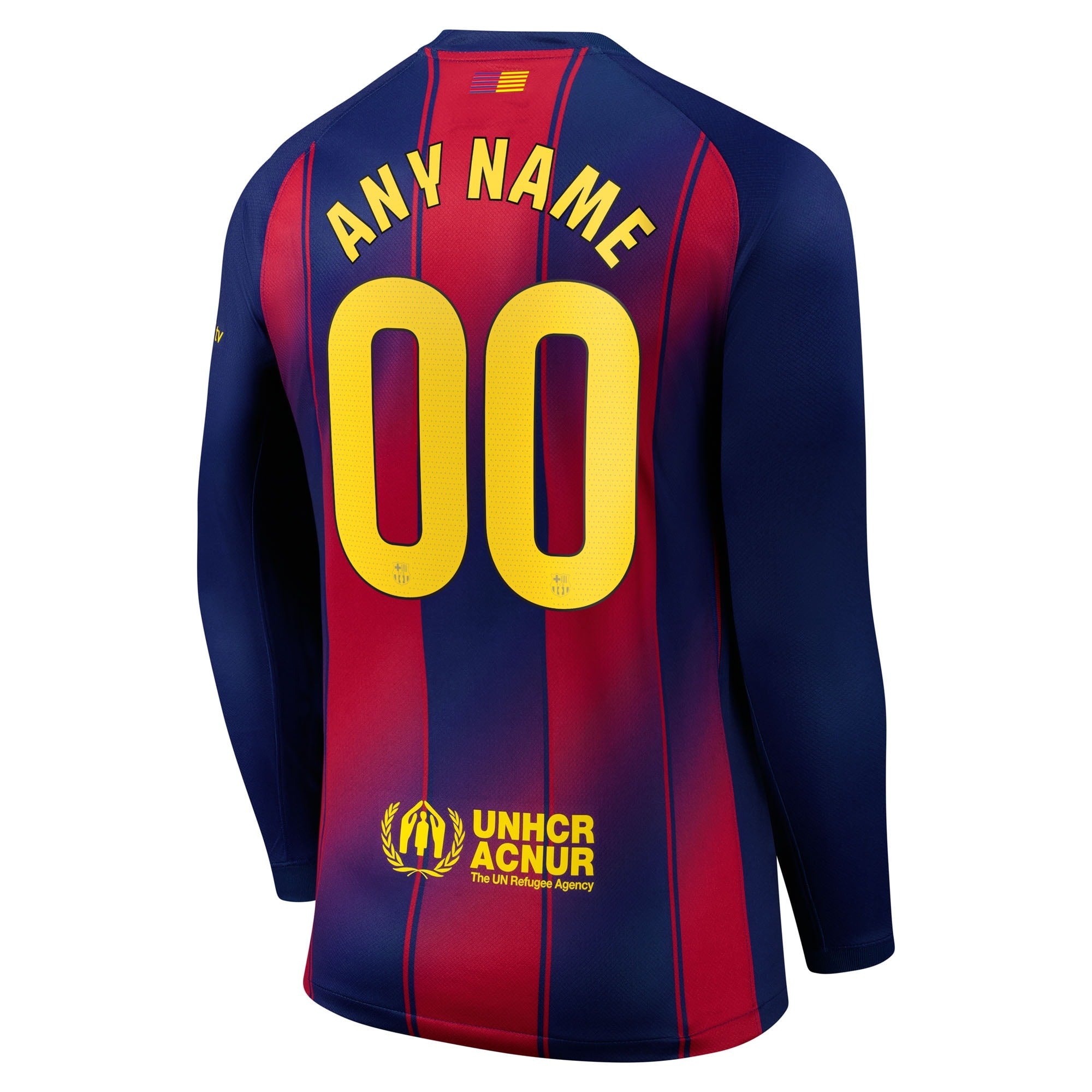 Barcelona Selfika 2025/26 Home Long Sleeve Custom Jersey - Navy