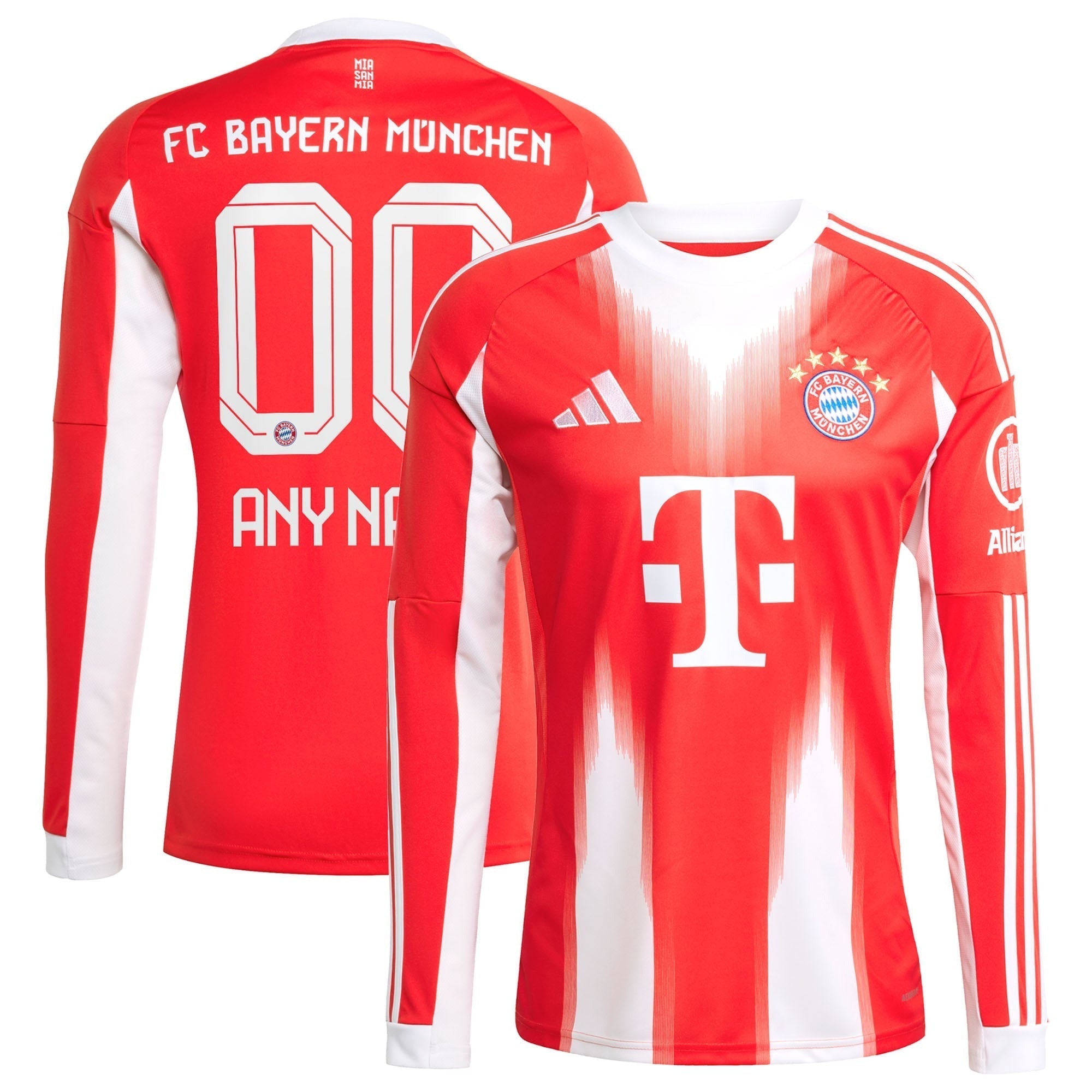 Bayern Munich Selfika 2025/26 Home Long Sleeve Custom Jersey - Red