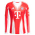 Bayern Munich adidas 2025/26 Home Long Sleeve Custom Jersey - Red