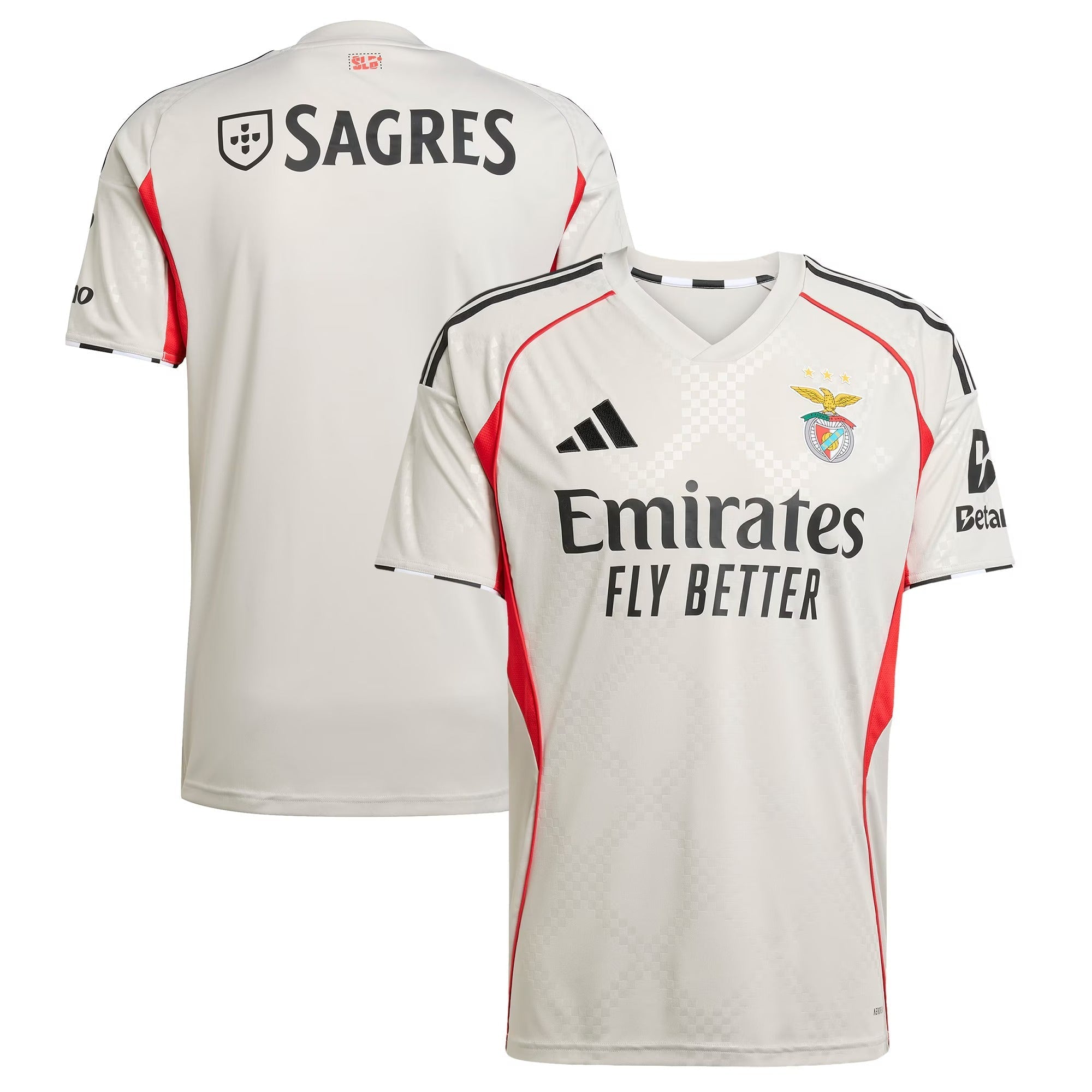 Benfica Selfika 2025/26 Away Custom Jersey - Gray