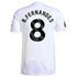 Bruno Fernandes Manchester United Selfika 2025/26 Away Player Jersey - White