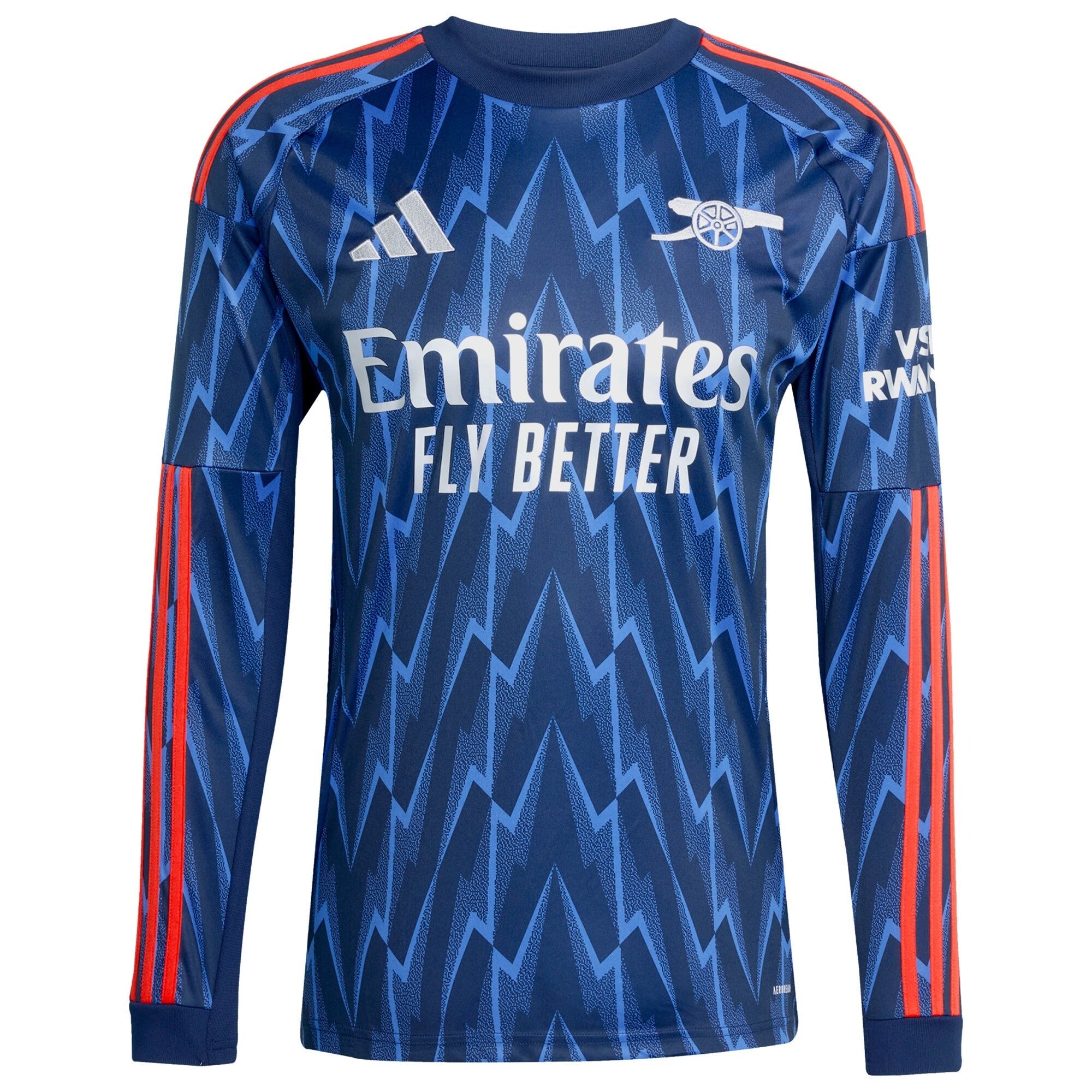 Bukayo Saka Arsenal adidas 2025/26 Away Long Sleeve Player Jersey - Blue