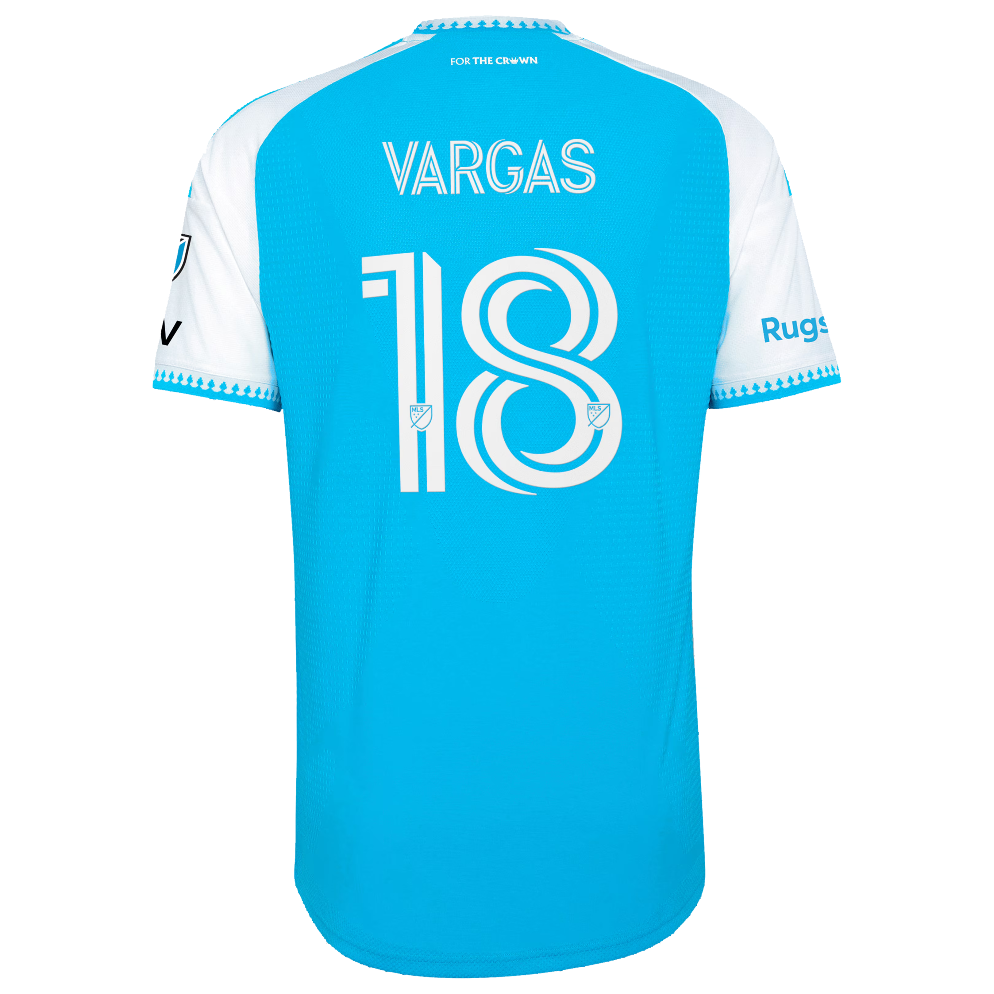 Charlotte FC // adidas Kerwin Vargas #18 Official 2026 Carolina Kit On-Field Patch Jersey – Blue - Jersey Teams World