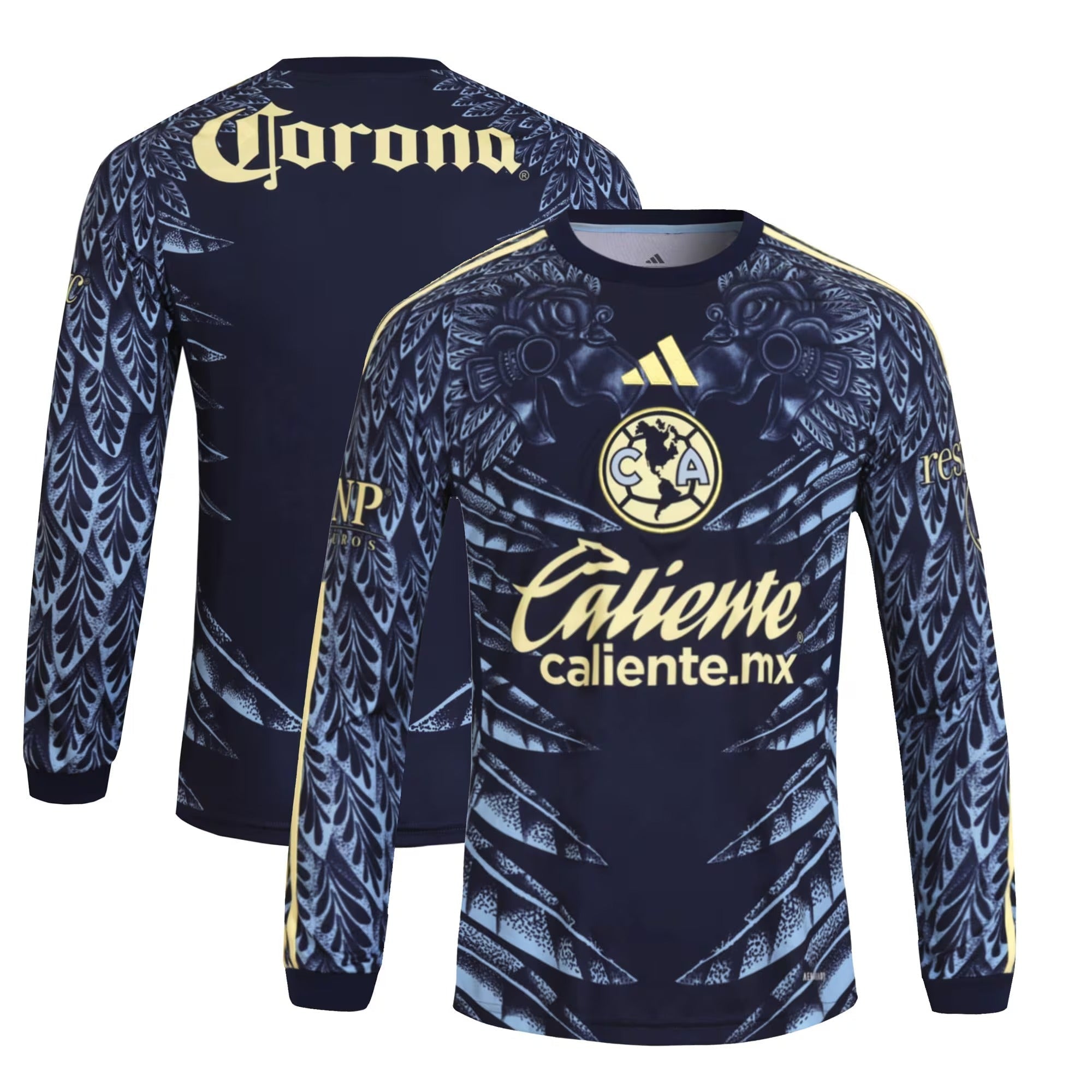 Club America Selfika 2025/26 Away Long Sleeve Jersey - Navy
