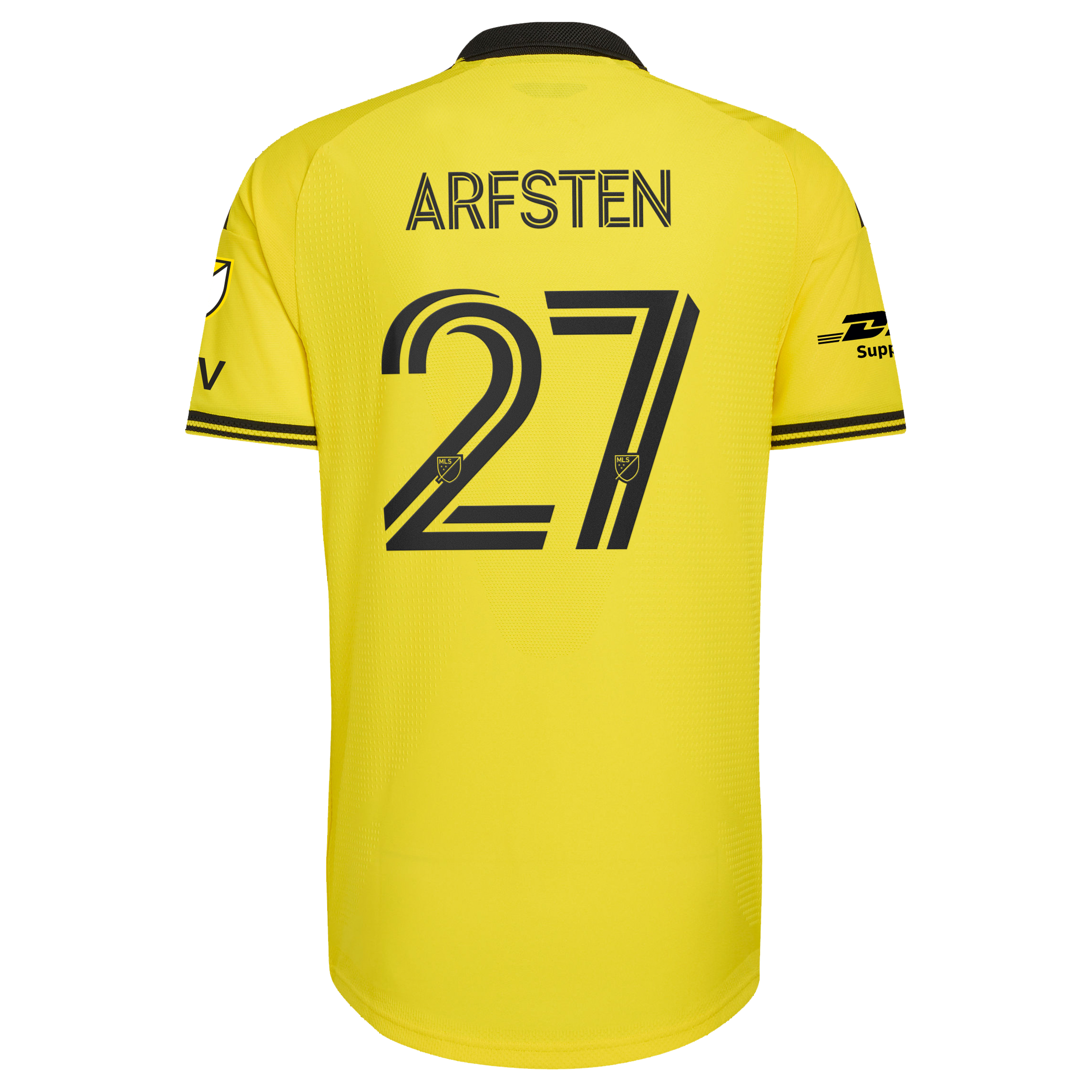Columbus Crew // Maximilian Arfsten #27 Official 2026 The Crafted for Excellence On-Field Patch Jersey – Yellow - Jersey Teams World