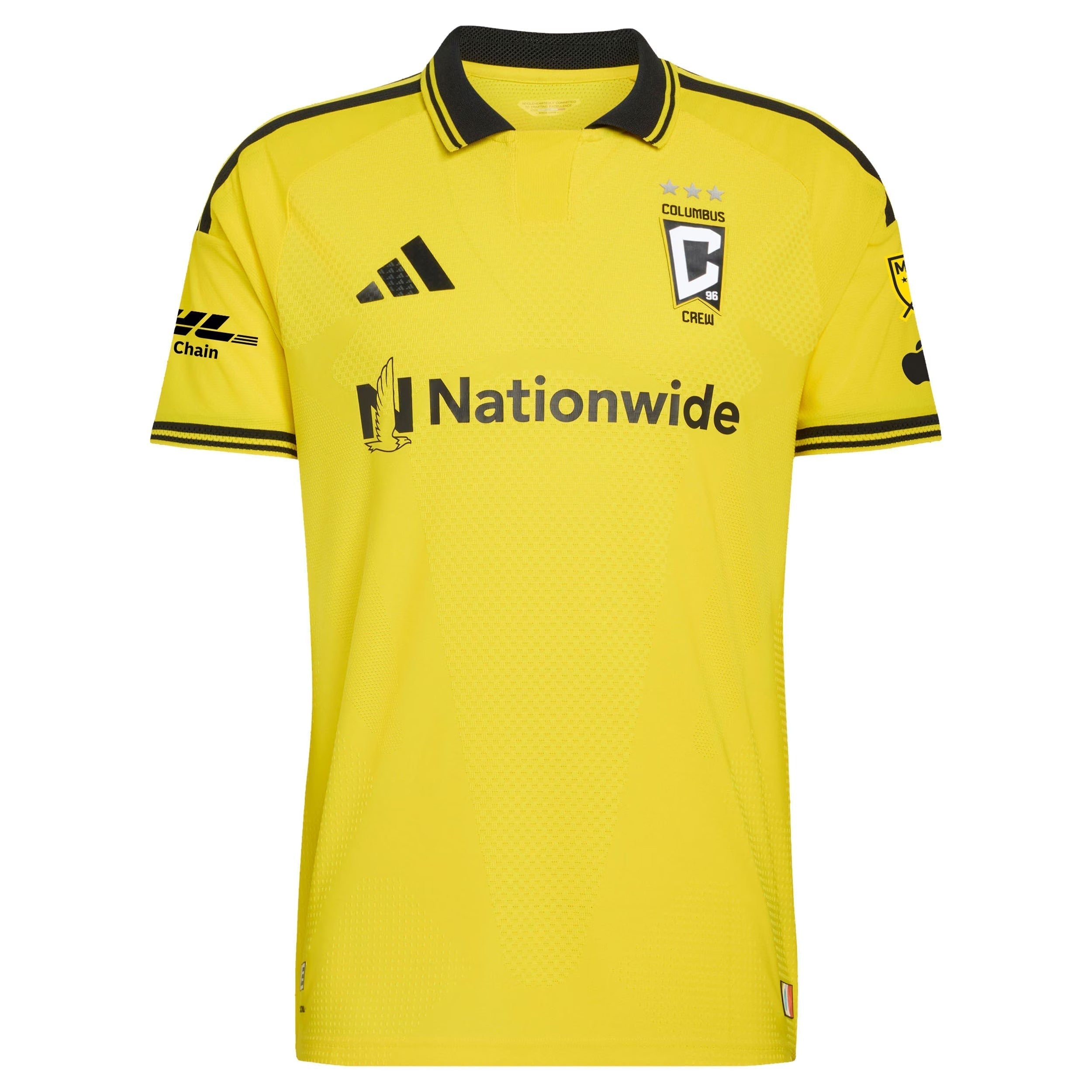 Columbus Crew // adidas Official 2026 The Crafted for Excellence On-Field Patch Custom Jersey – Yellow - Jersey Teams World