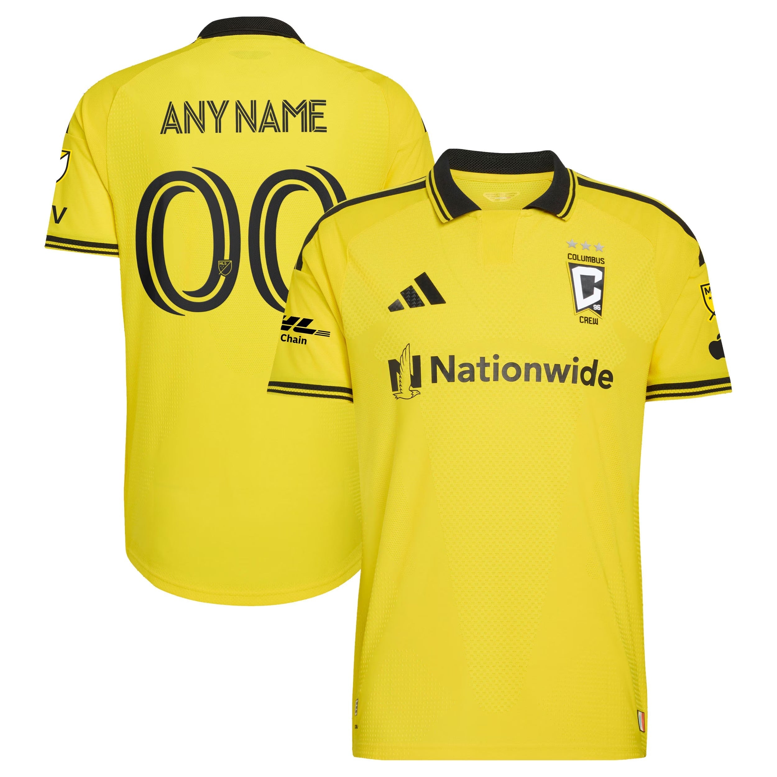 Columbus Crew // adidas Official 2026 The Crafted for Excellence On-Field Patch Custom Jersey – Yellow - Jersey Teams World