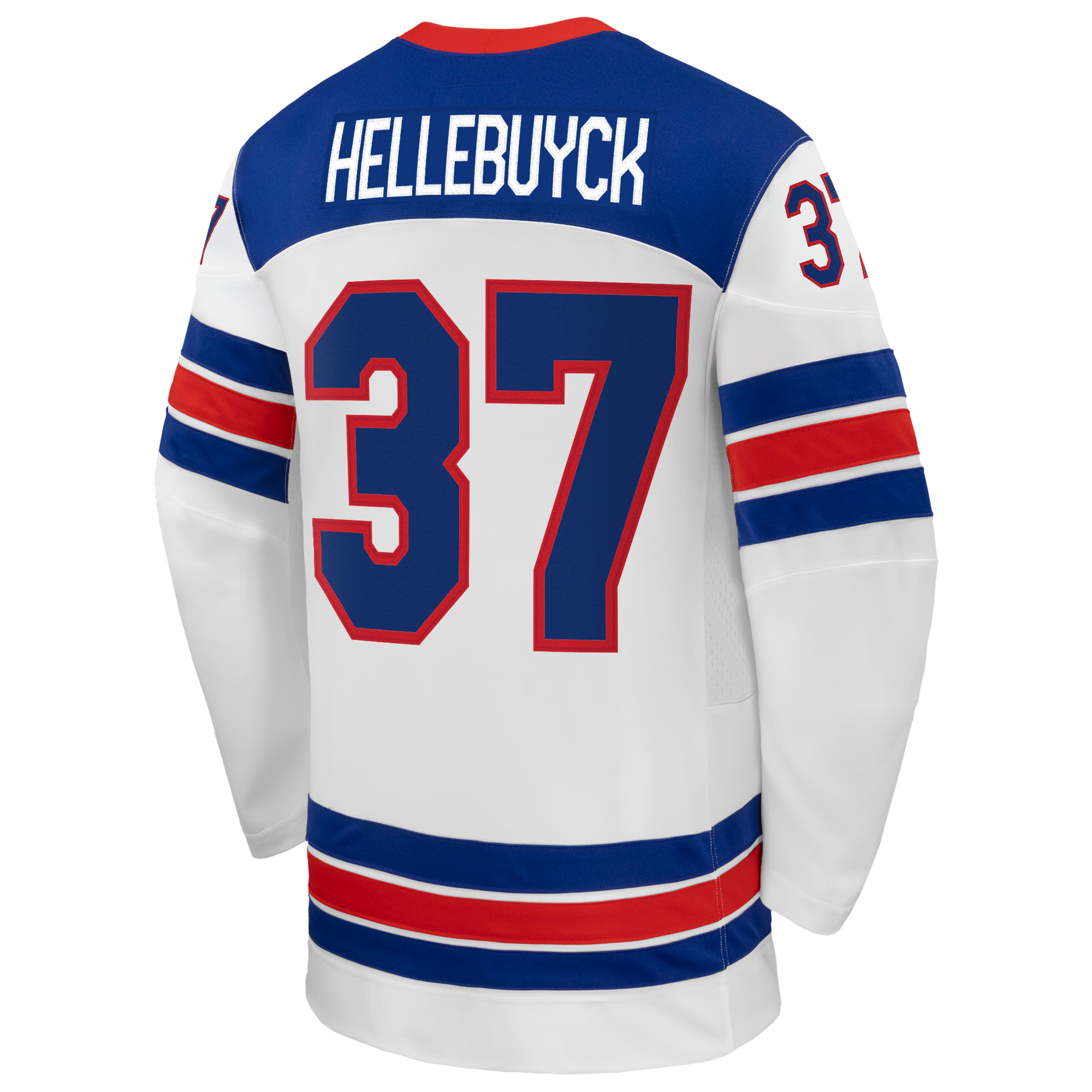 Connor Hellebuyck #37 USA Hockey 2026 Away Jersey - Nike White - Jersey Teams World