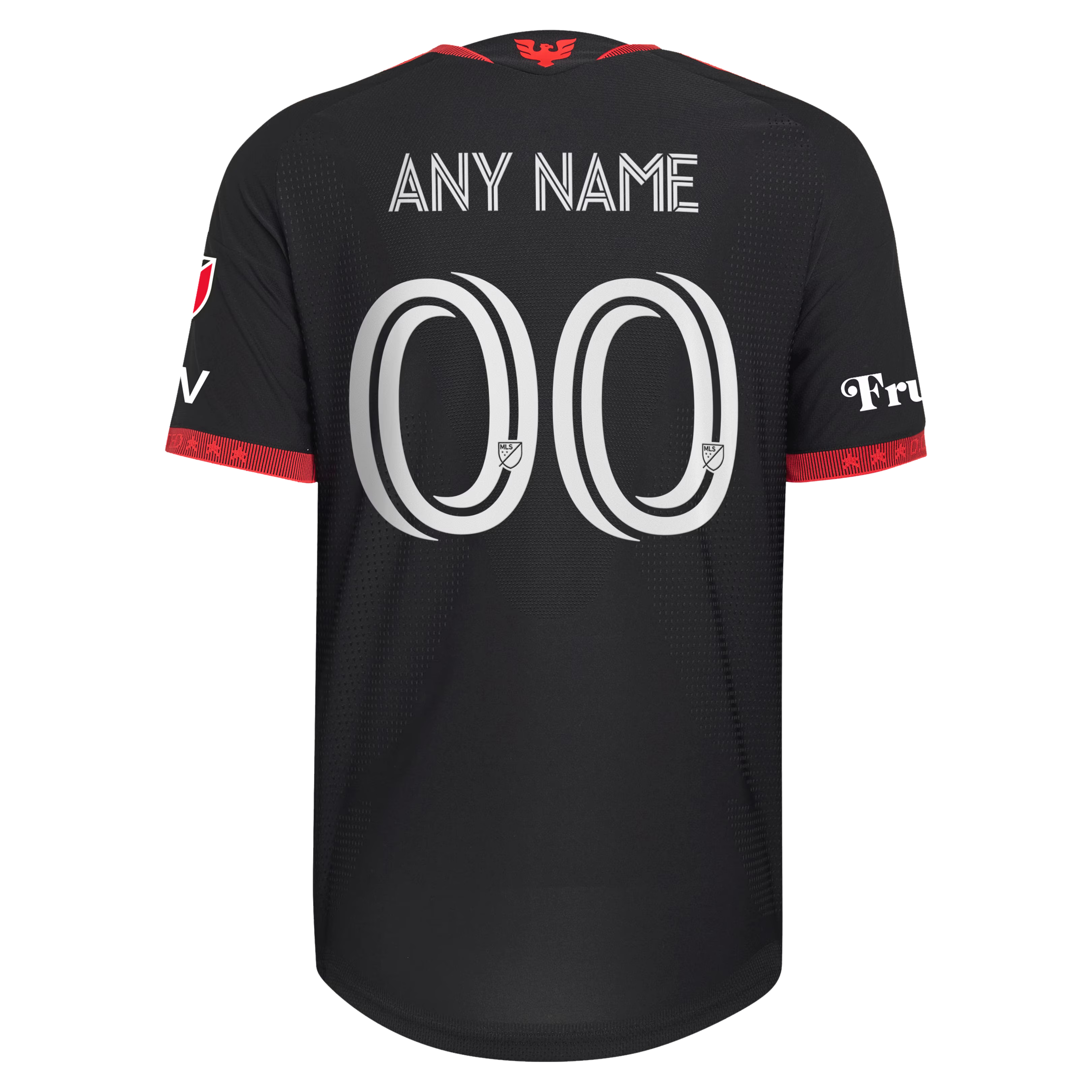 D.C. United // adidas Official 2026 Black-and-Red On-Field Patch Custom Jersey – Black - Jersey Teams World