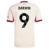 Darwin Núñez Liverpool Selfika 2025/26 Away Player Jersey - White