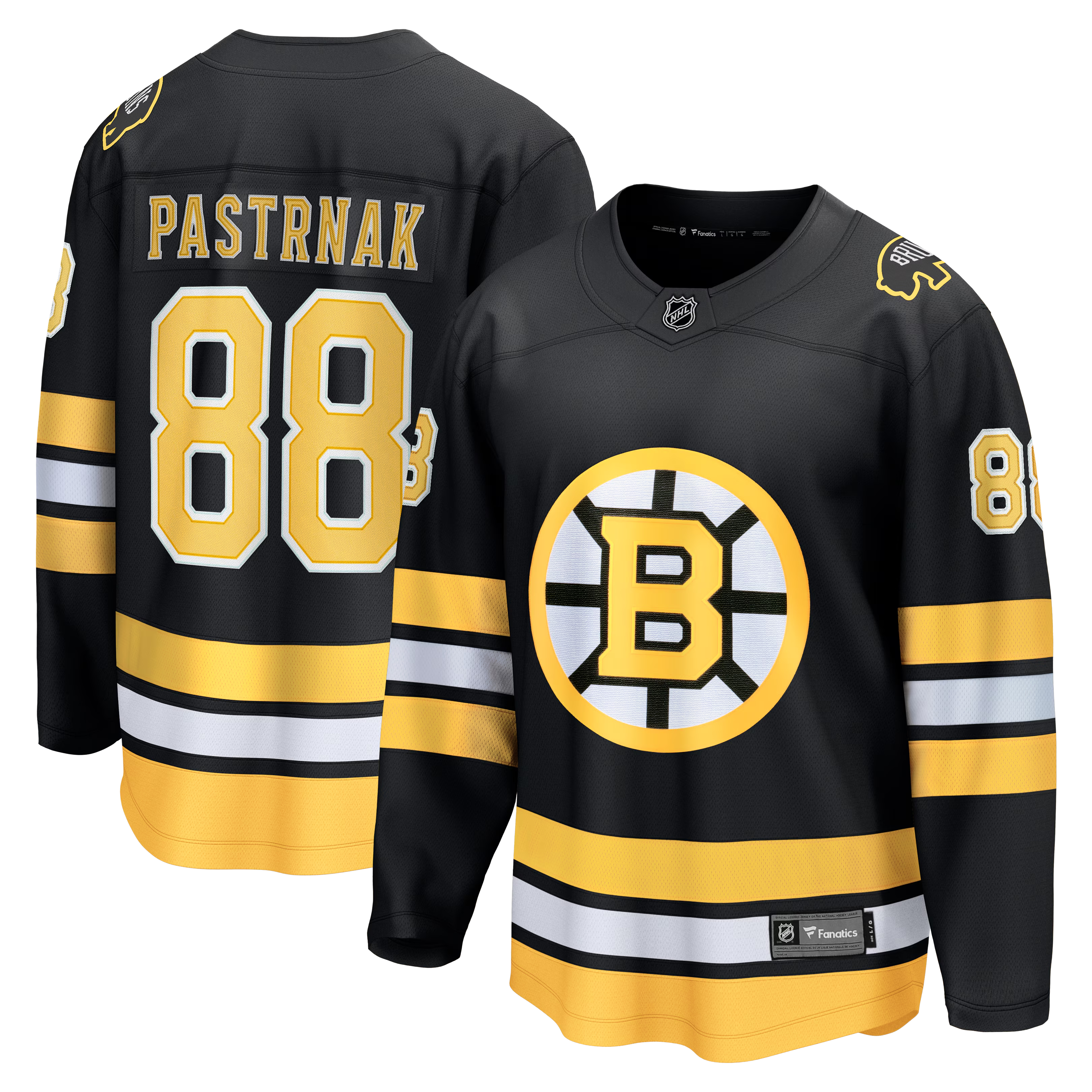 David Pastrňák Boston Bruins Fanatics Home Breakaway Jersey – Black - Jersey Teams World