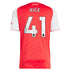 Declan Rice Arsenal adidas 2025/26 Home Player Jersey - Red - Jersey Teams World