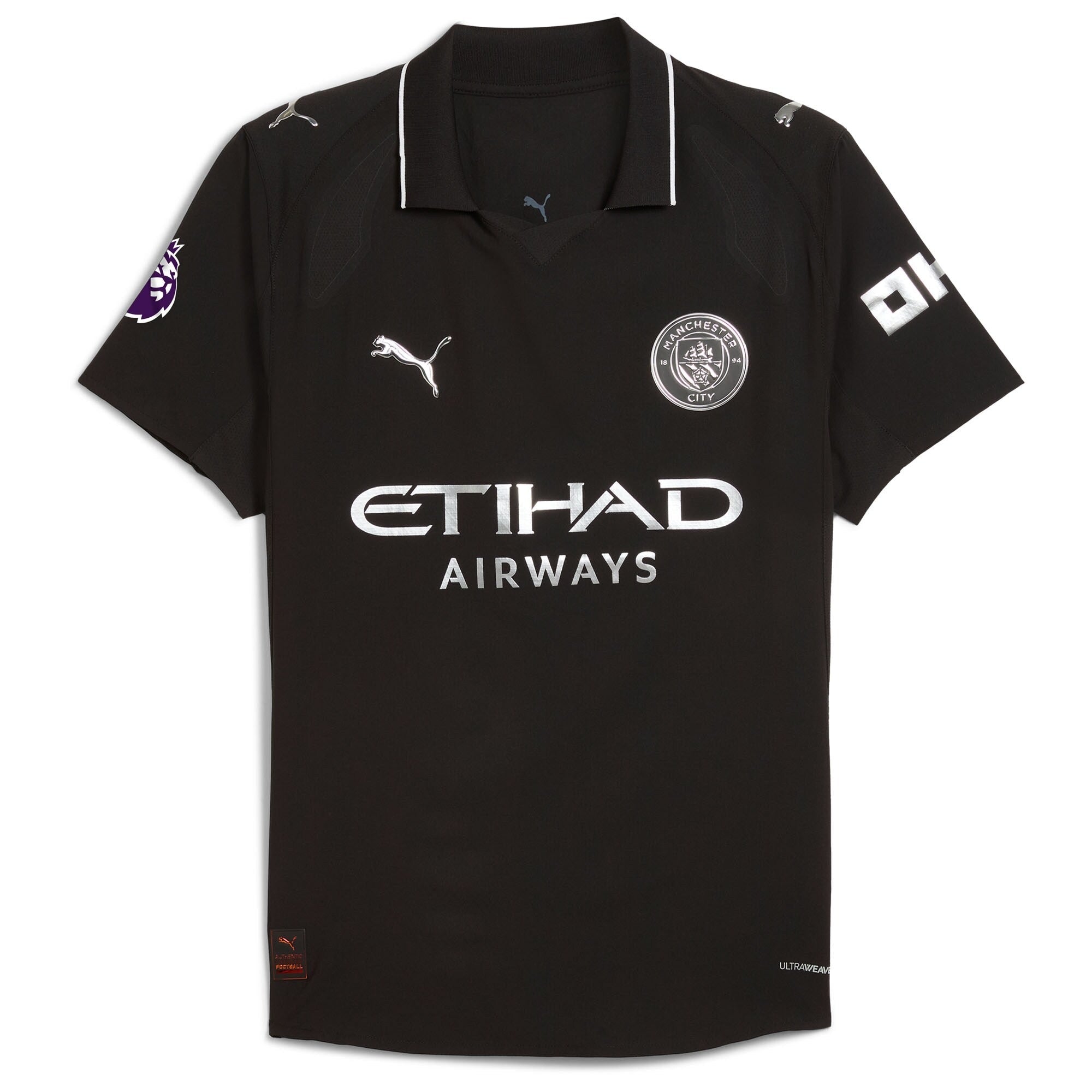 Erling Haaland Manchester City Selfika 2025/26 Away Player Jersey - Black