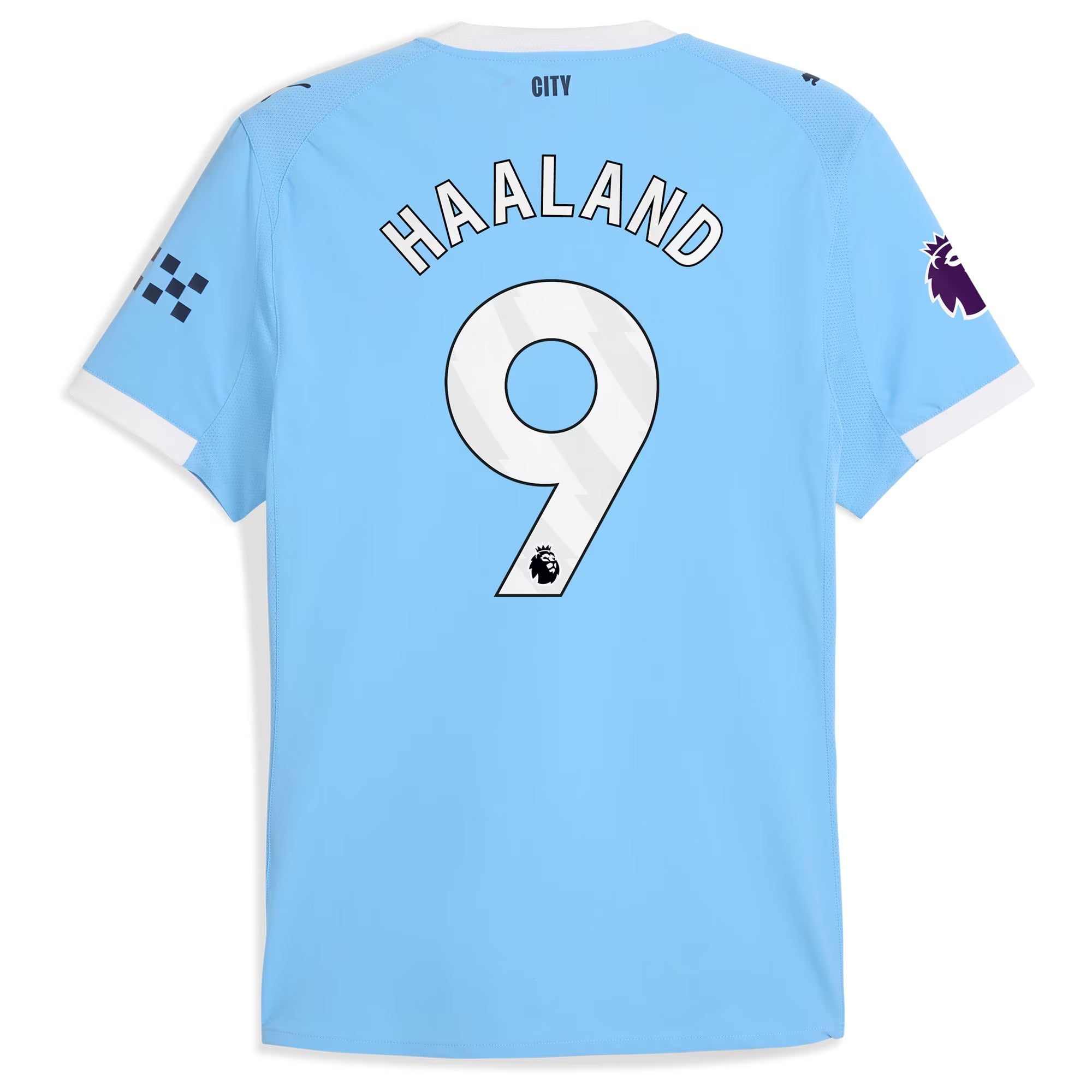 Erling Haaland Manchester City Puma 2025/26 Home Player Jersey - Sky Blue - Jersey Teams World