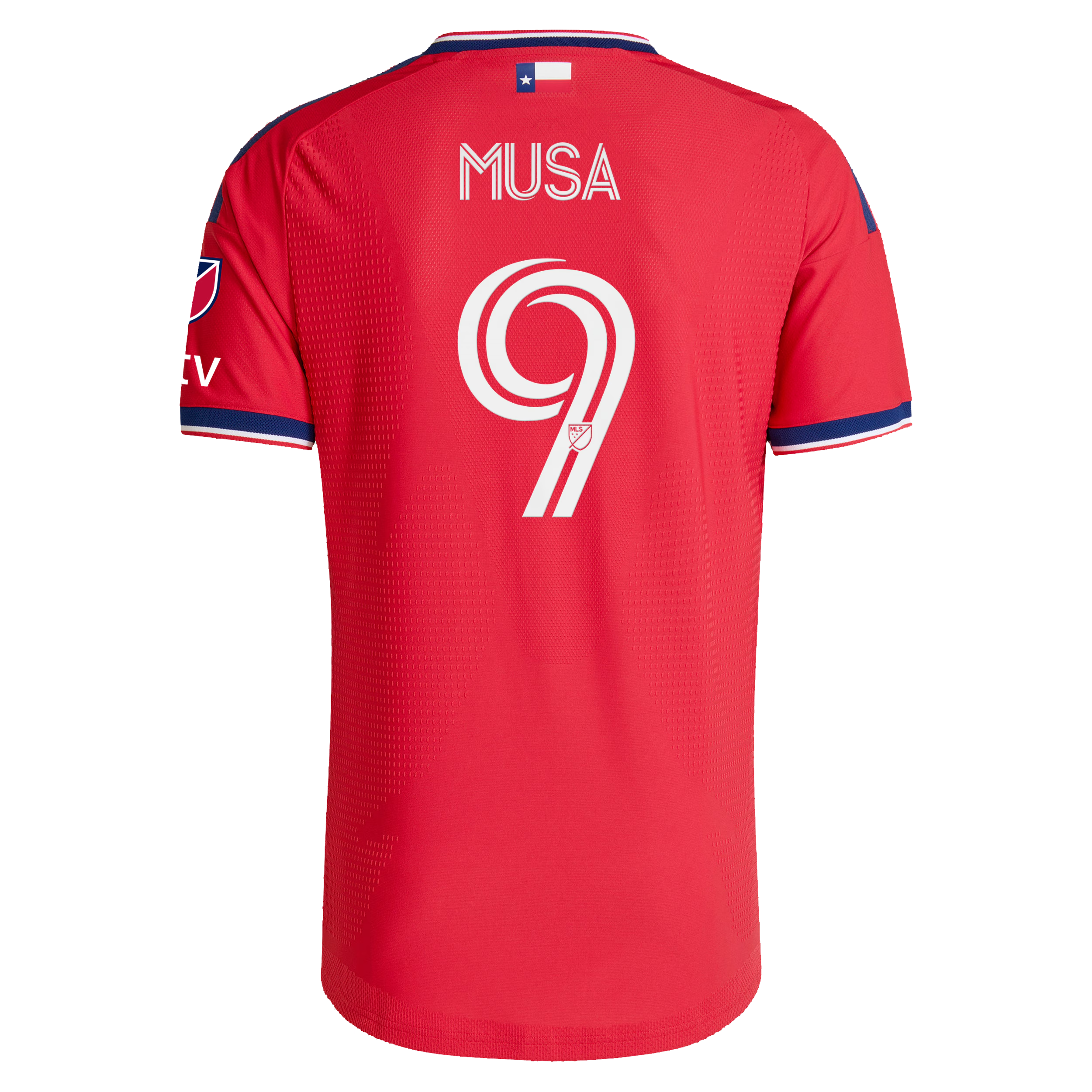 FC Dallas // Petar Musa #9 Official 2026 DNA On-Field Patch Jersey – Red - Jersey Teams World