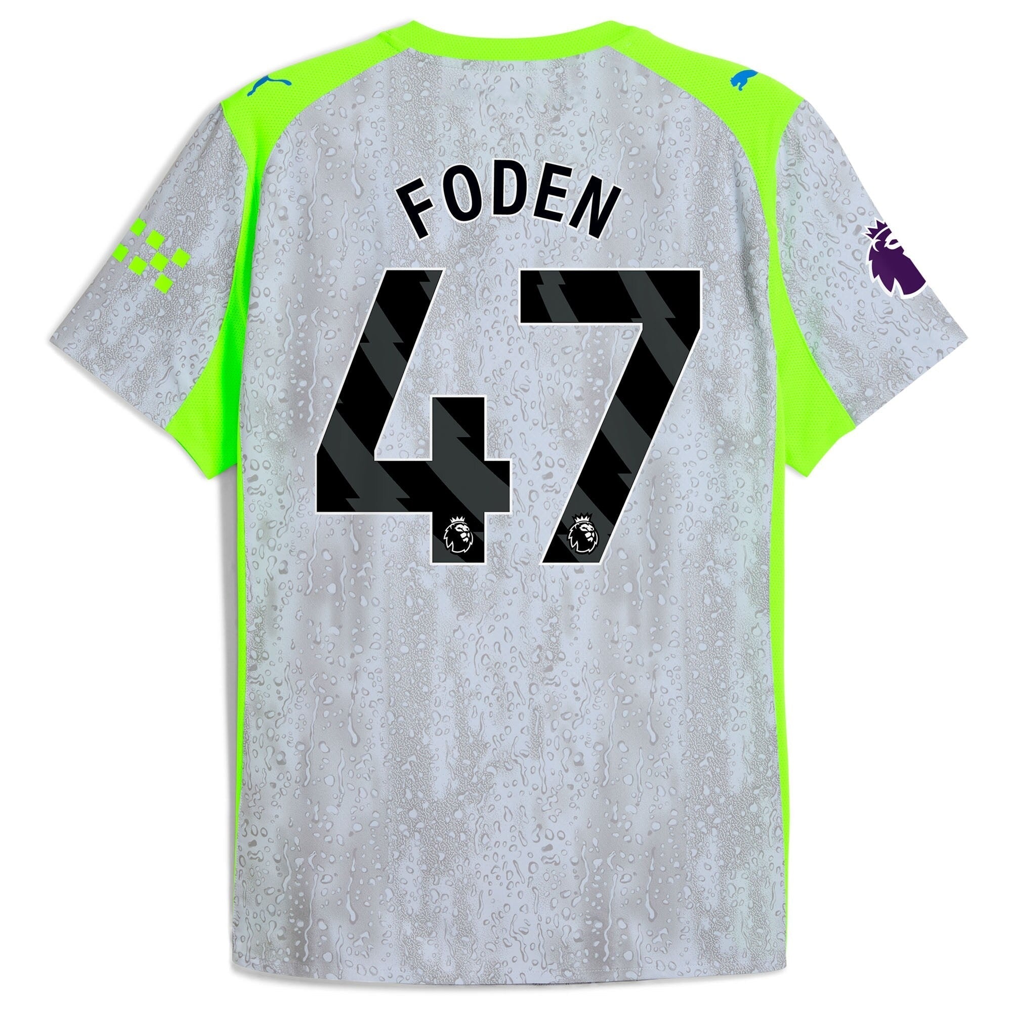 Foden 47 Manchester City Selfika 2025/26 Third Jersey - Green/Neon Green