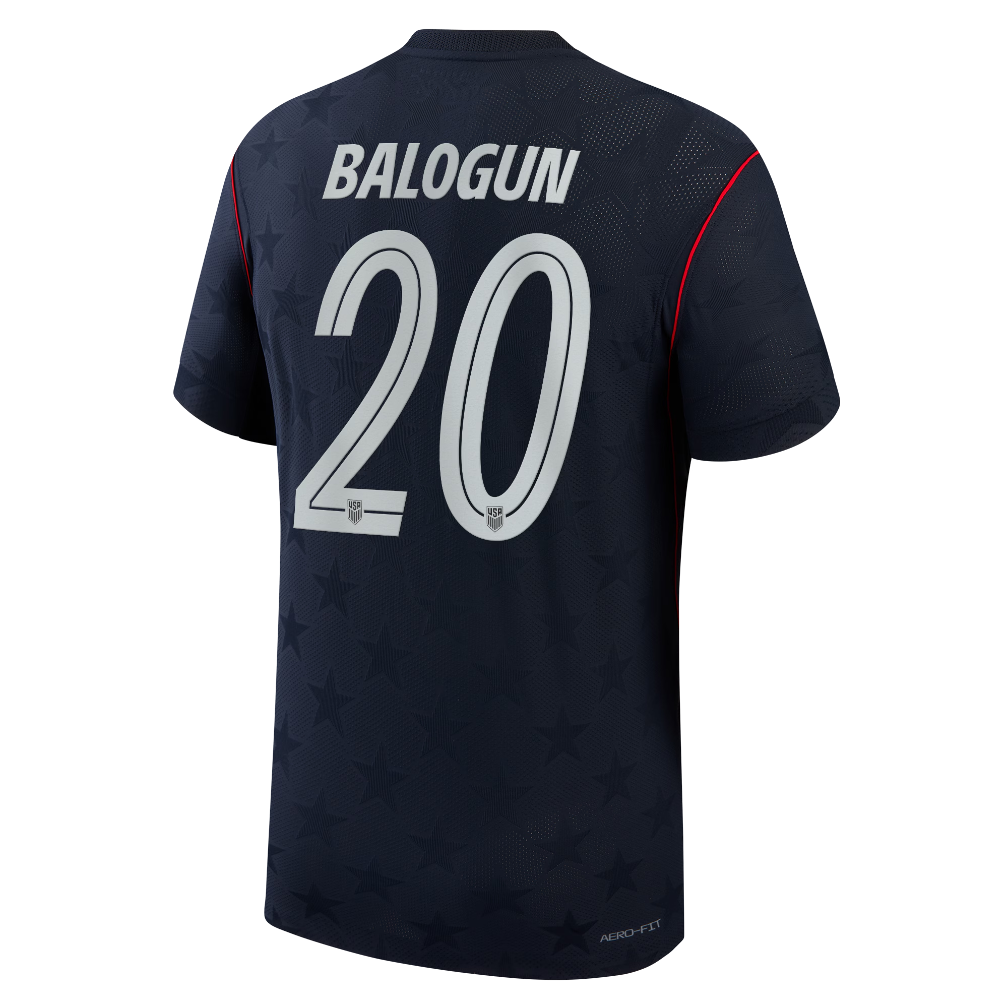 Folarin Balogun USMNT 2026 Away Match Jersey Blue | Nike USA Soccer Jersey - Jersey Teams World
