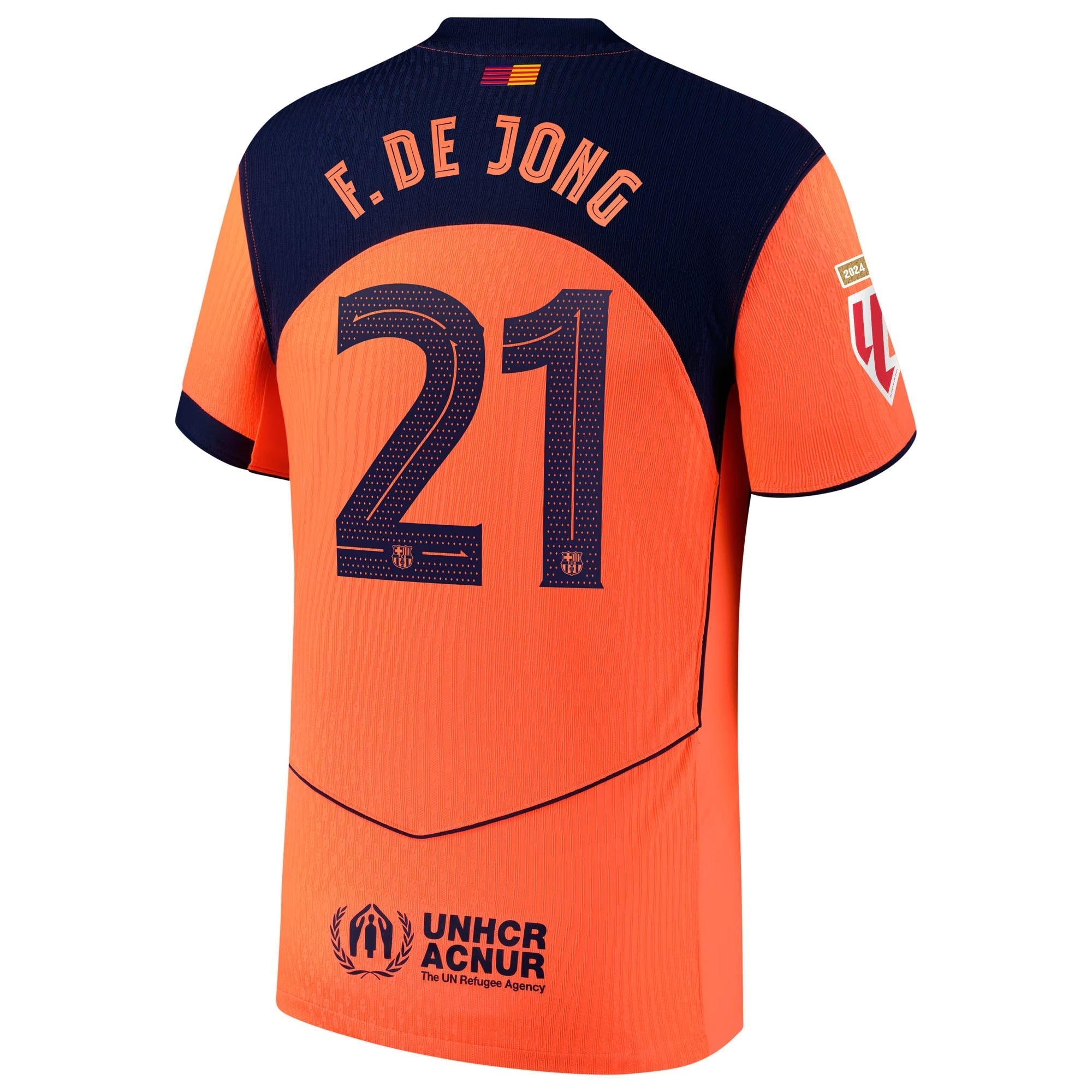 Frenkie de Jong Barcelona Selfika 2025/26 Third Player Jersey - Orange