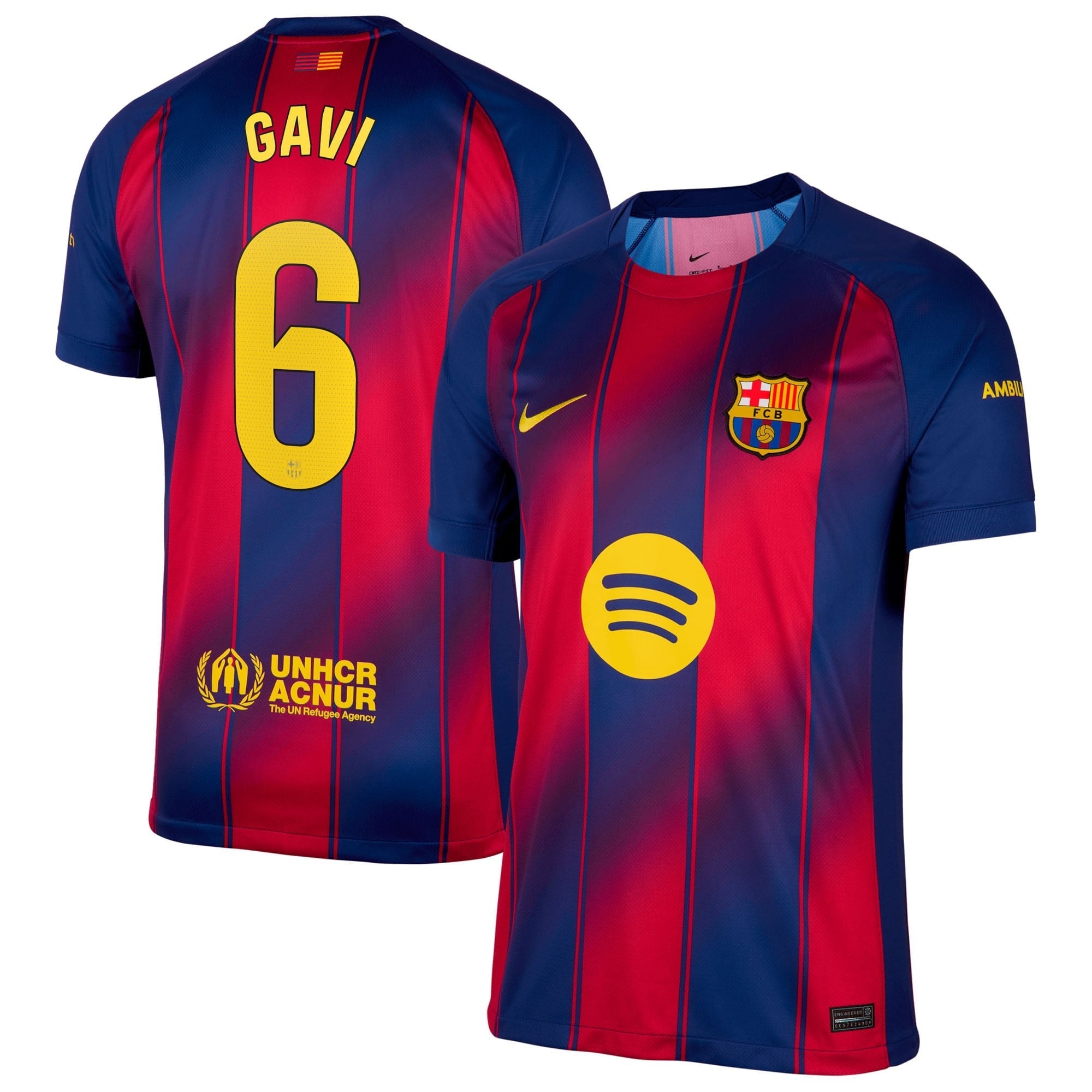 Gavi 6 Barcelona Nike 2025/26 Home Jersey - Navy - Jersey Teams World