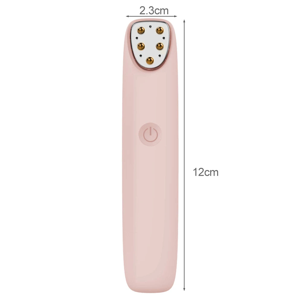 Alwafore Electric Eye Massager Pen – RF, EMS Microcurrent, Red Light, Vibration, USB Rechargeable