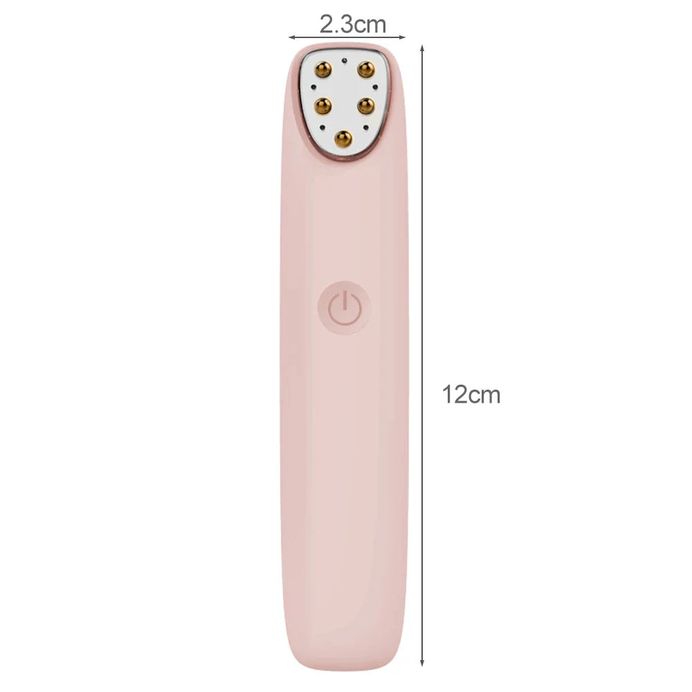 Alwafore Electric Eye Massager Pen – RF, EMS Microcurrent, Red Light, Vibration, USB Rechargeable