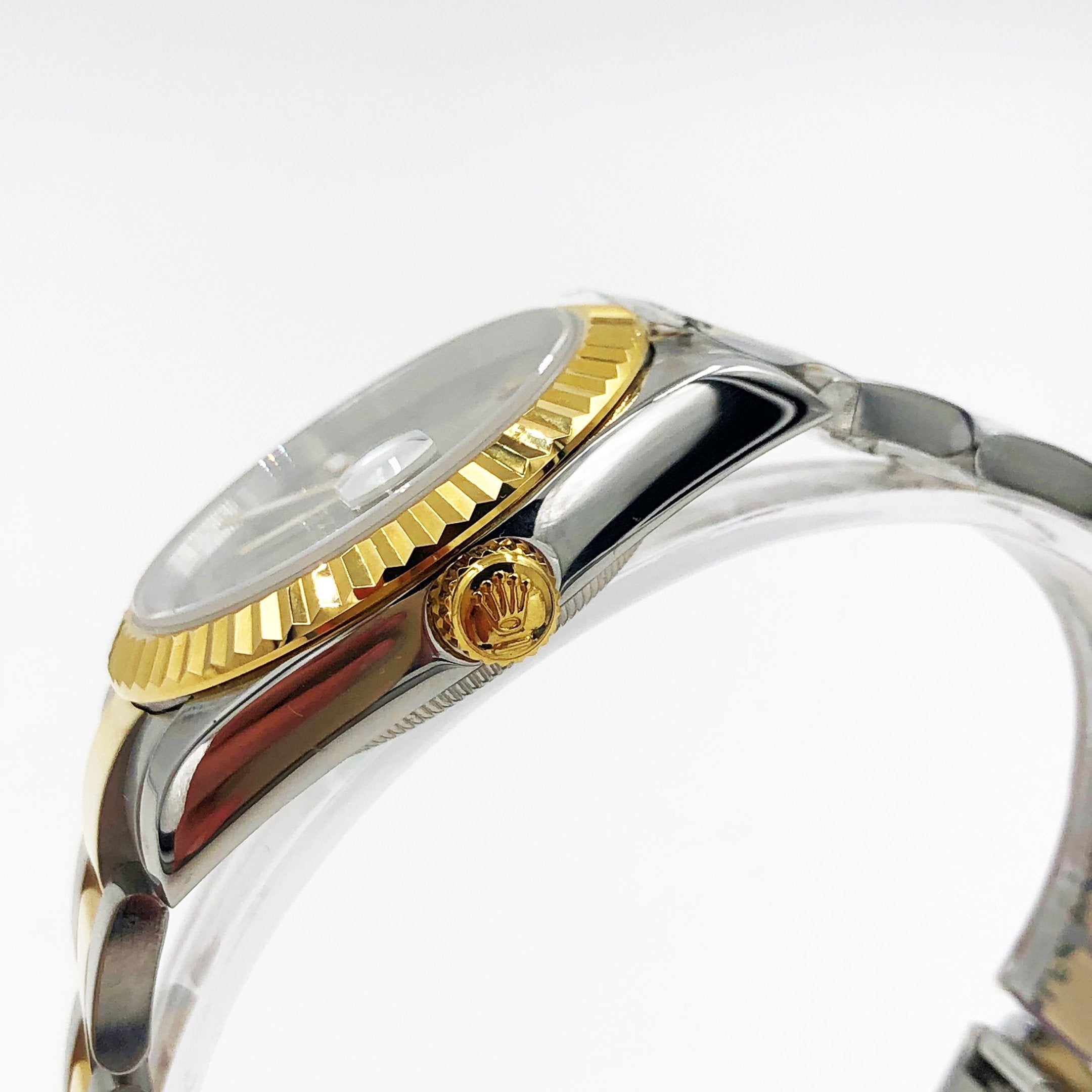 Selfika™ Datejust Oyster Automatic Watch Golden Silver Hebrew