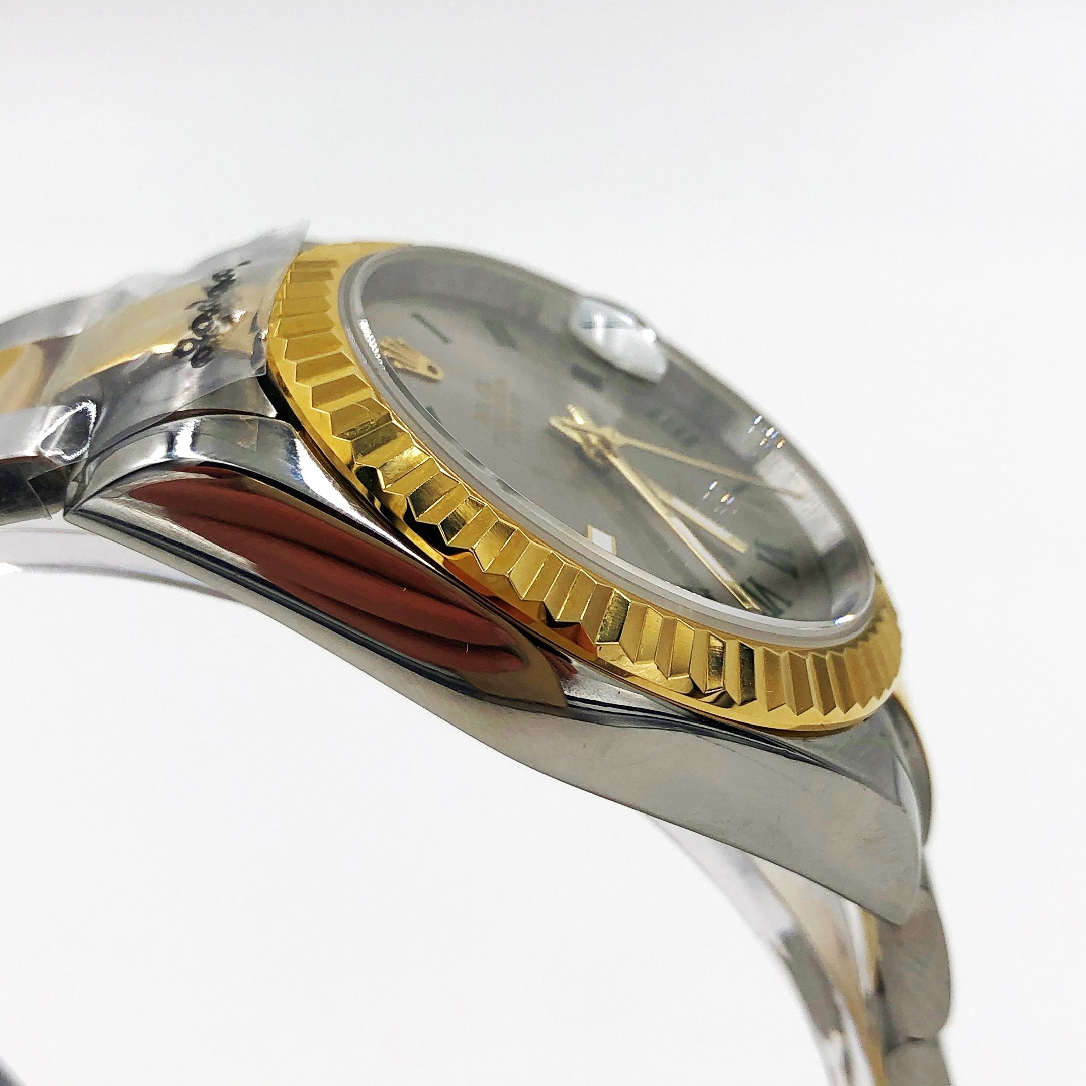 Selfika™ Datejust Oyster Automatic Watch Golden Silver Hebrew