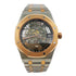 Selfika™ Royal Oak Golden Silver Transparent Black Dial Watch