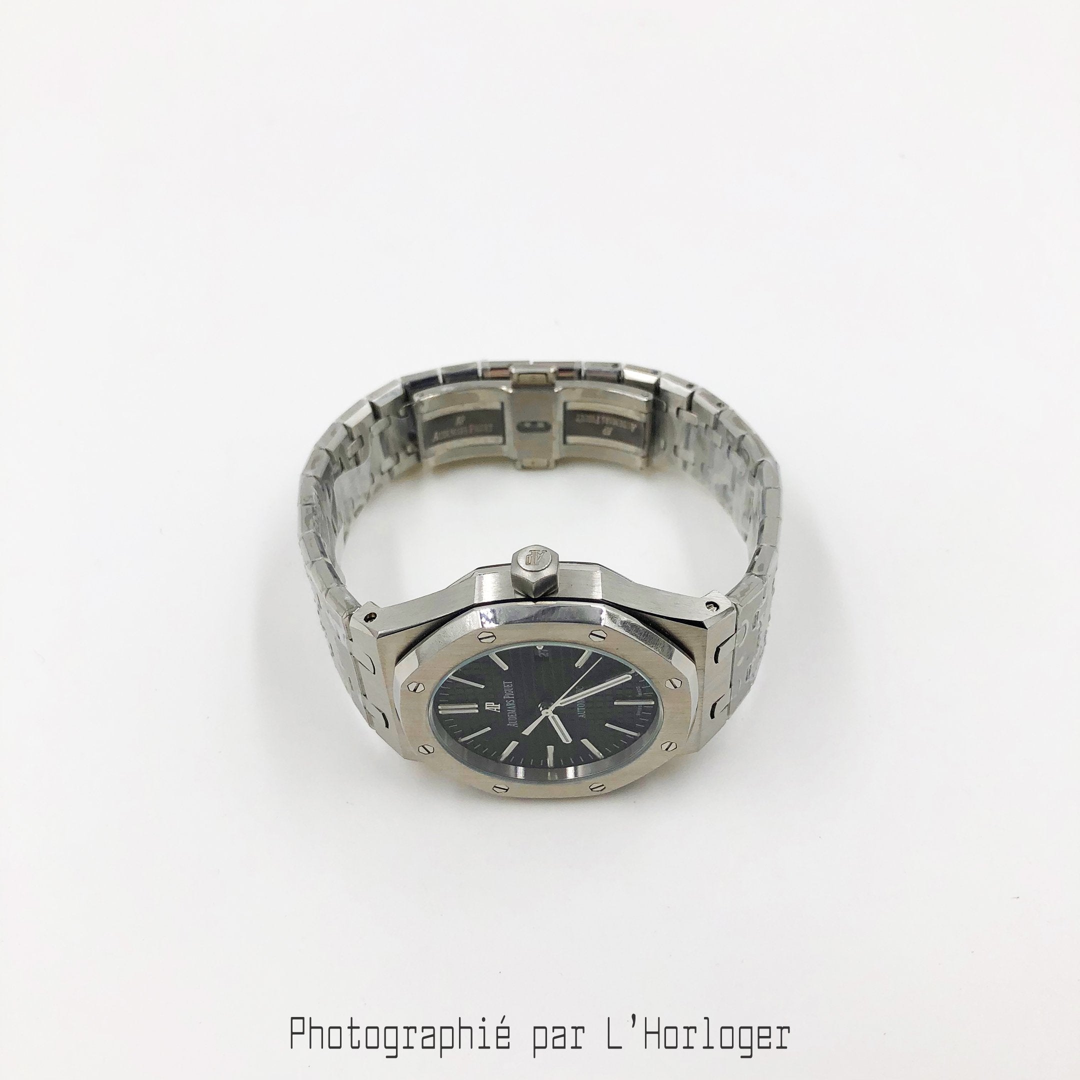 Selfika™ Men's Automatic Watch 1.6 in Case Black Dial