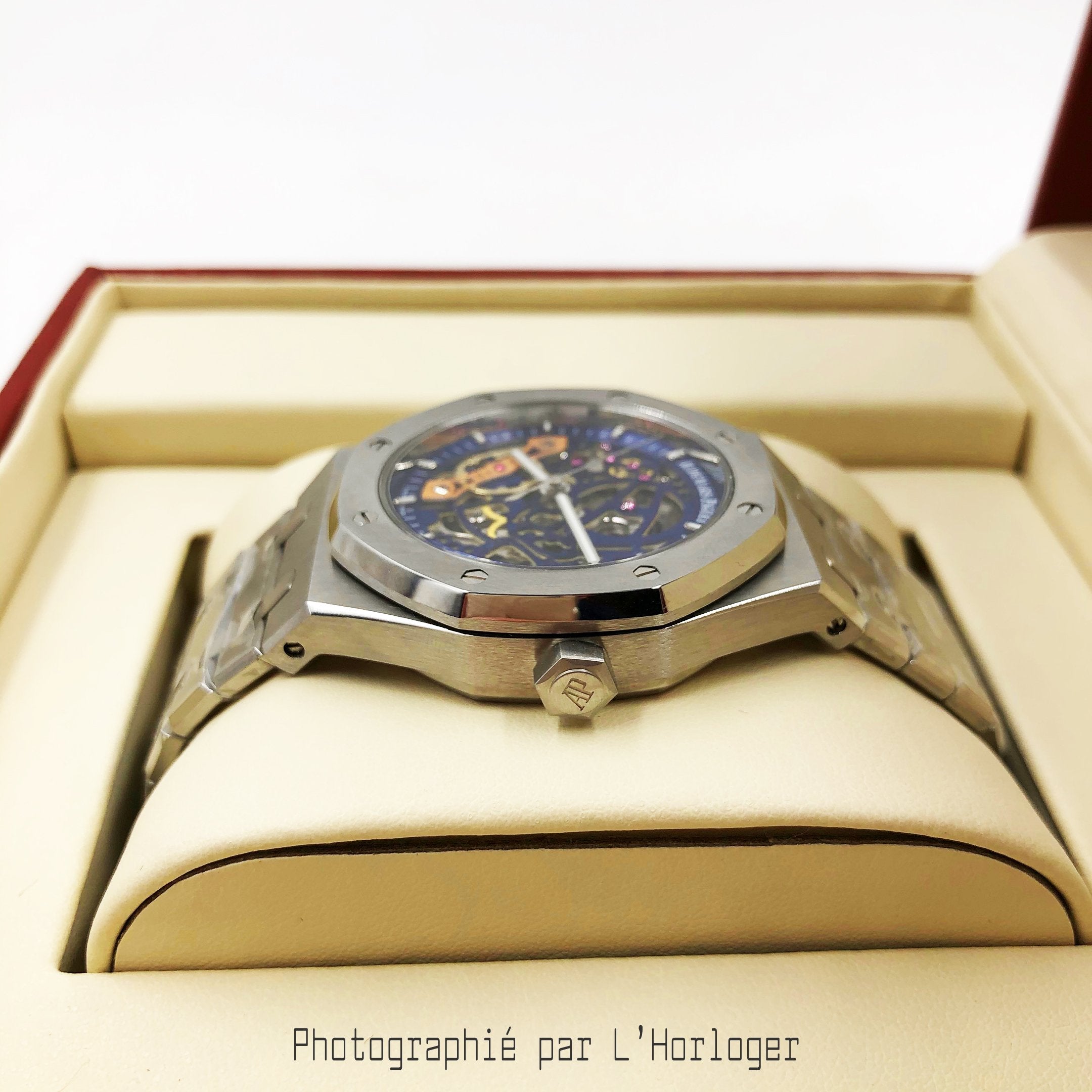 Selfika™ Men's Skeleton Blue Dial Automatic Watch 41mm