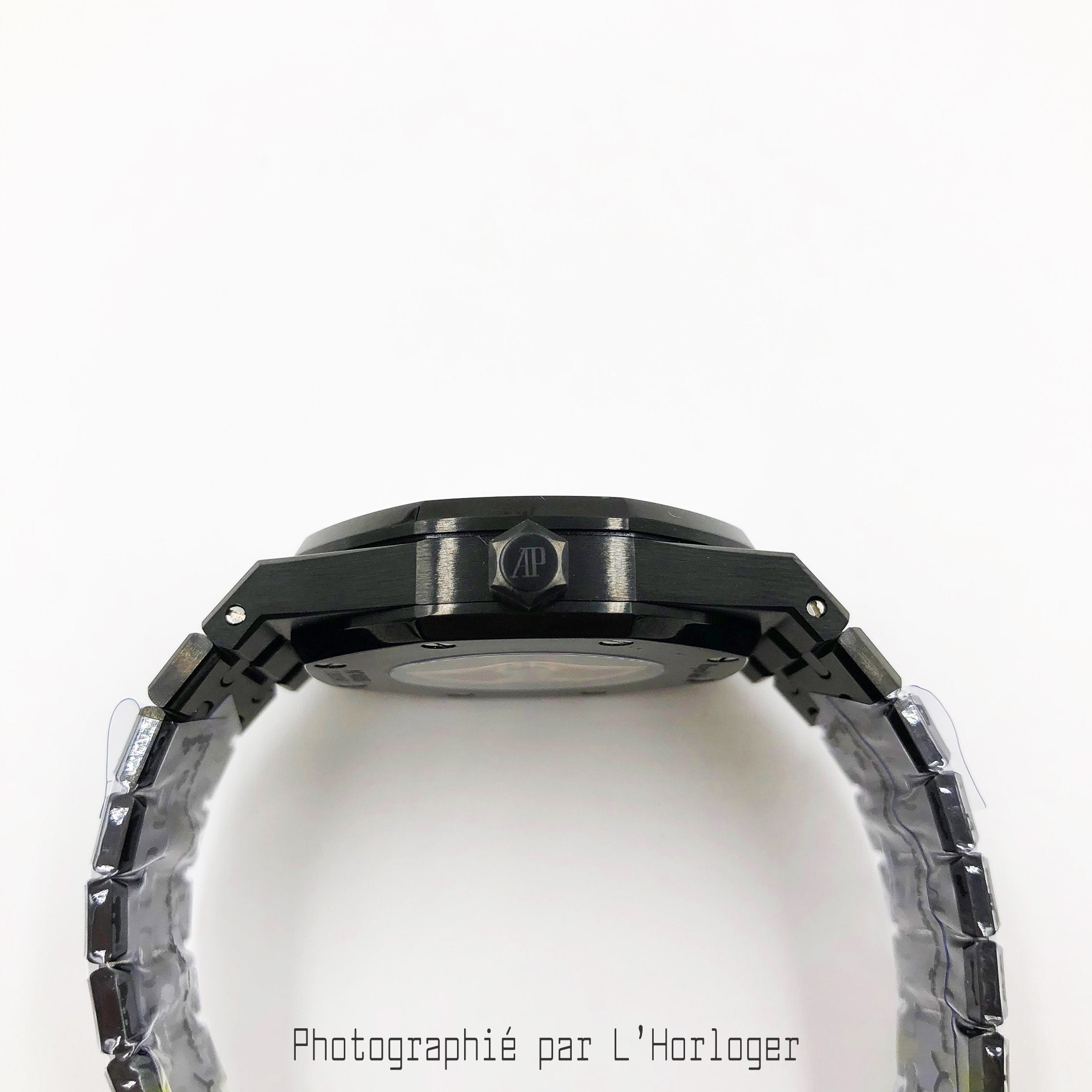 Selfika™ Men's Skeleton Full Black Automatic Watch 1.6 in