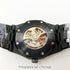 Selfika™ Men's Skeleton Full Black Automatic Watch 1.6 in