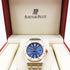 Selfika™ Men's Two-Tone Blue Dial Automatic Watch 1.6 in