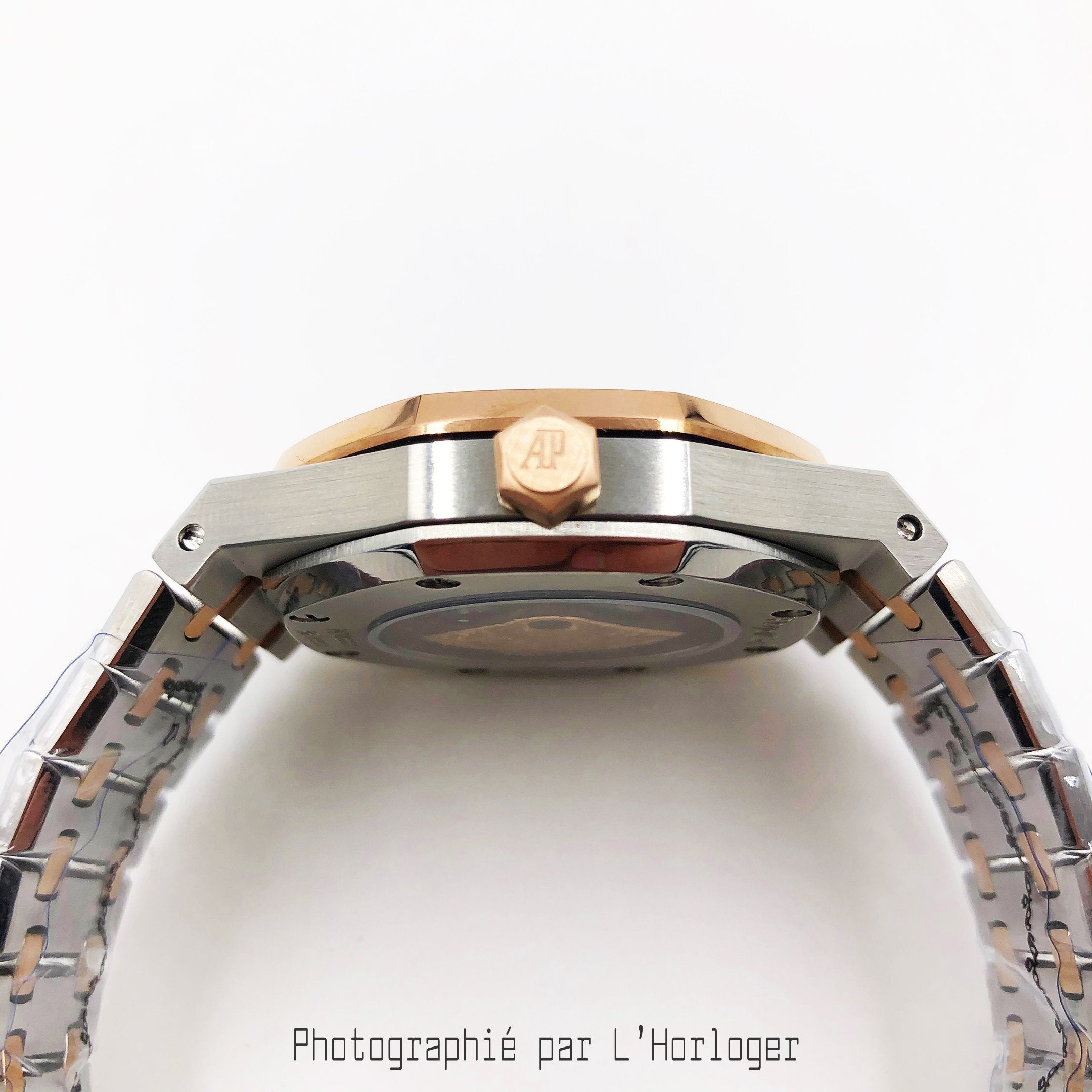 Selfika™ Men's Two-Tone Blue Dial Automatic Watch 1.6 in